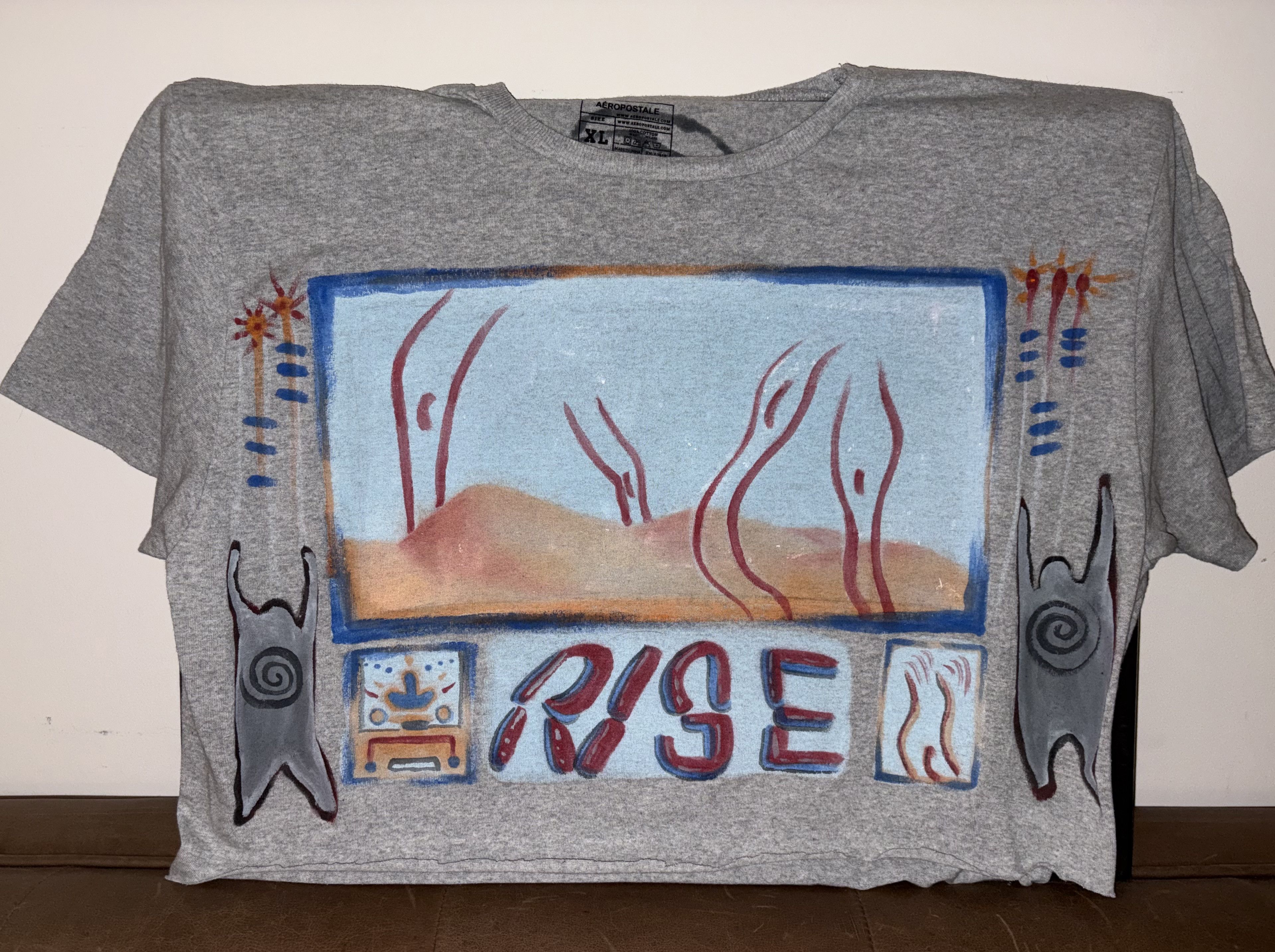 Other Handpainted RISE crop tee Size XL / US 12-14 / IT 48-50 - 2 Thumbnail