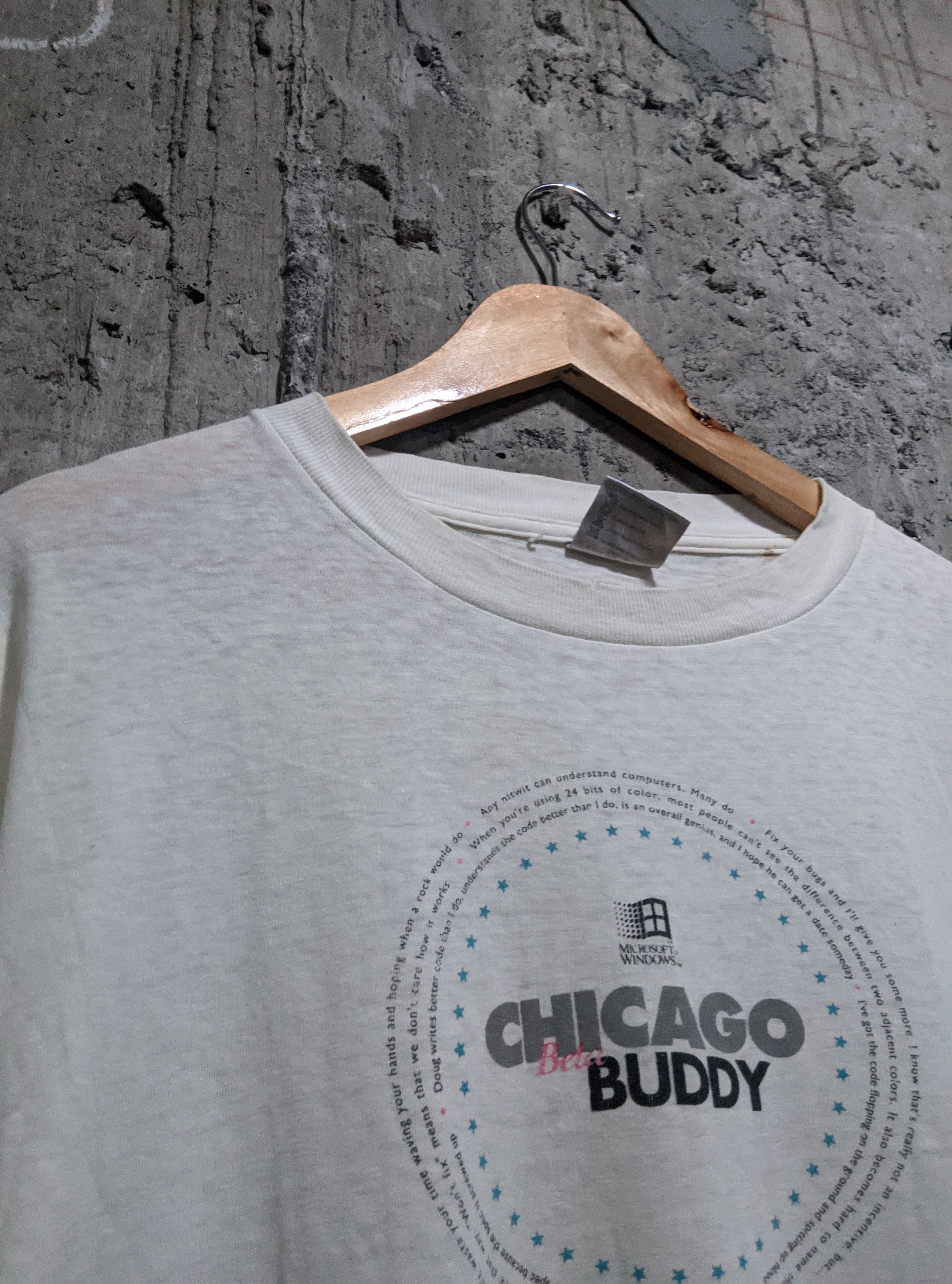 Microsoft Vintage Microsoft Windows 95 Chicago beta buddy tshirt Size US XL / EU 56 / 4 - 2 Thumbnail