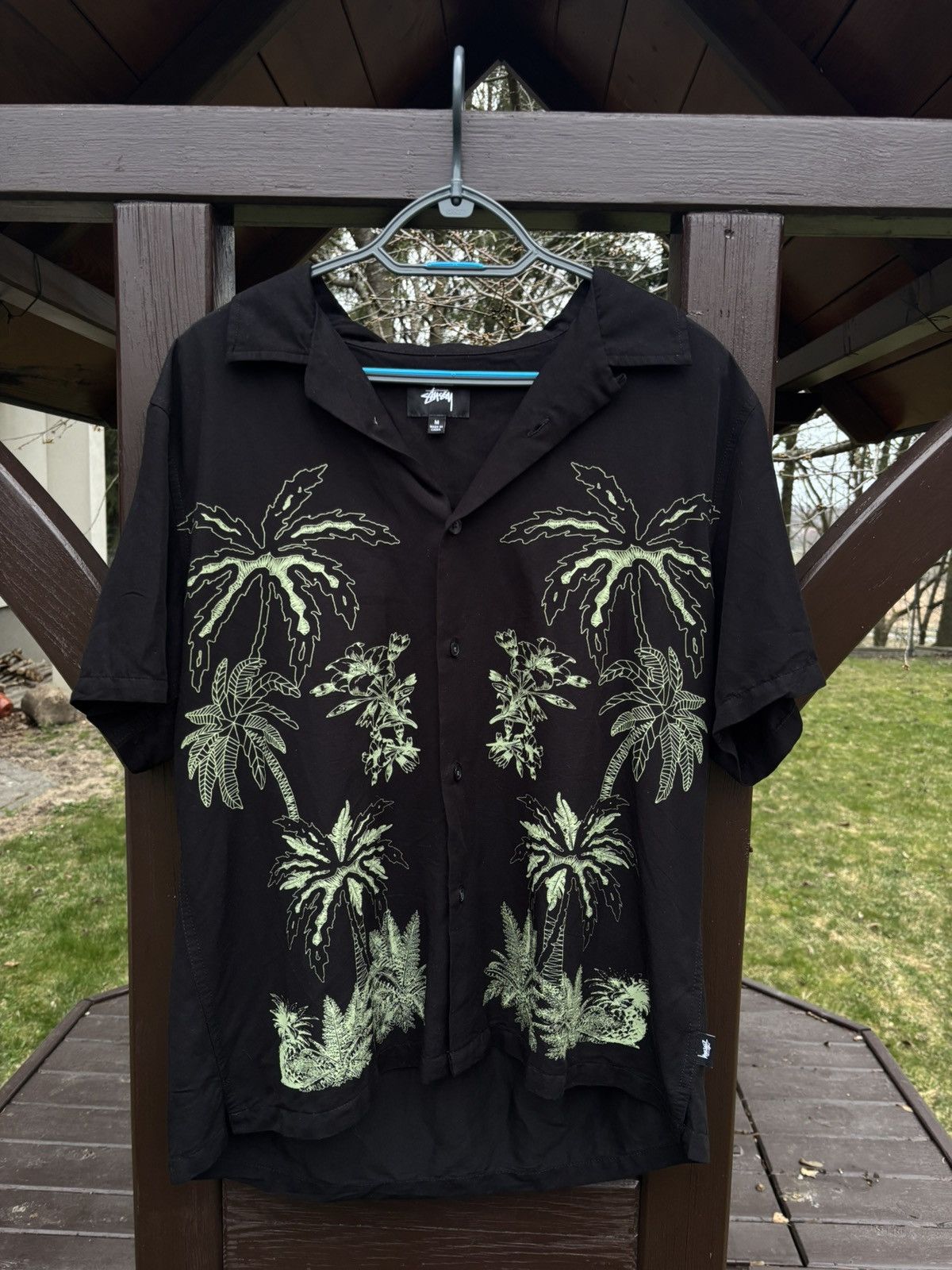 Stussy Stussy Crocodile Print Silk Shirt | Grailed