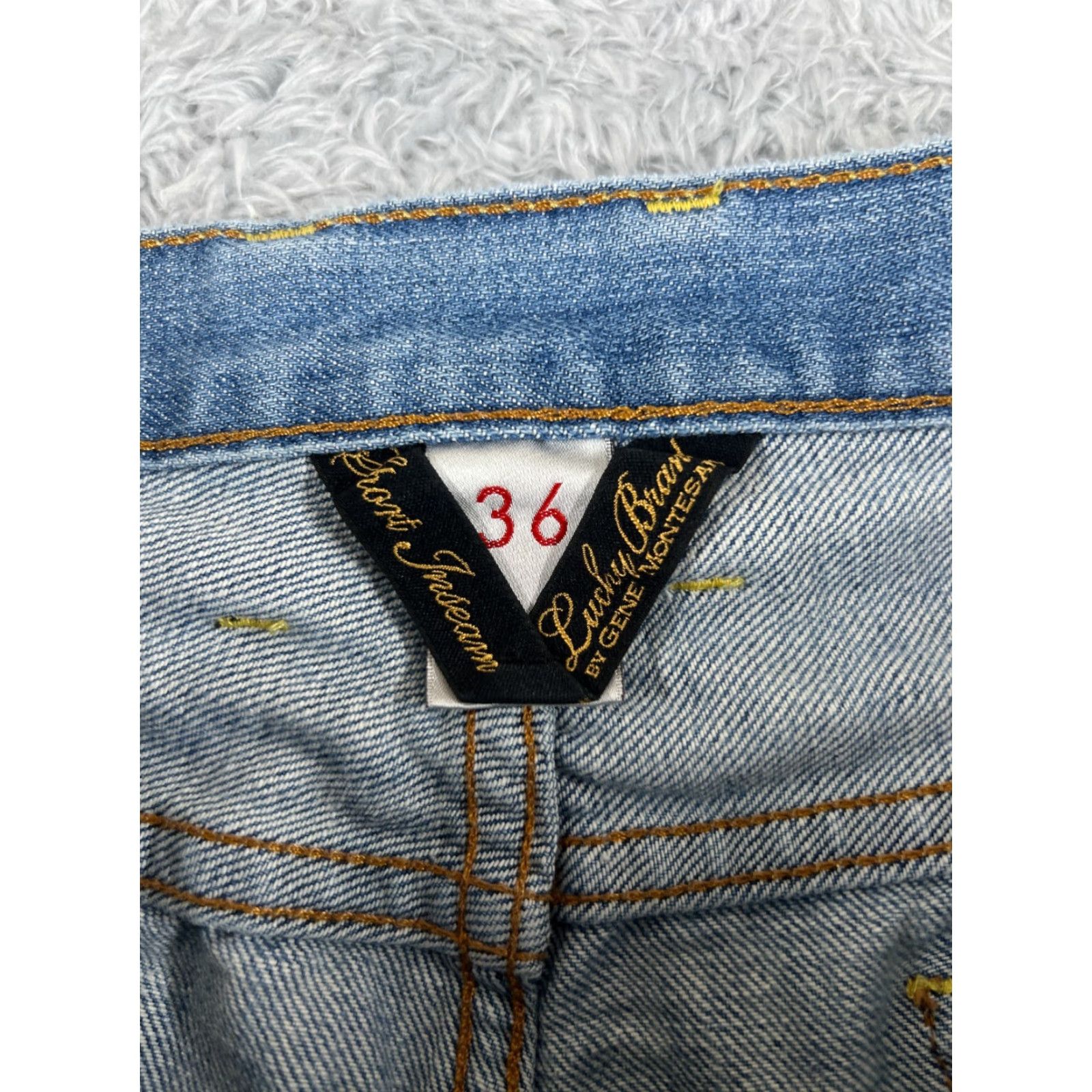 Lucky Brand Lucky Brand Jeans Mens 36 Blue Denim Piper Straight Leg Cotton 34x27 READ Size US 36 / EU 52 - 6 Thumbnail