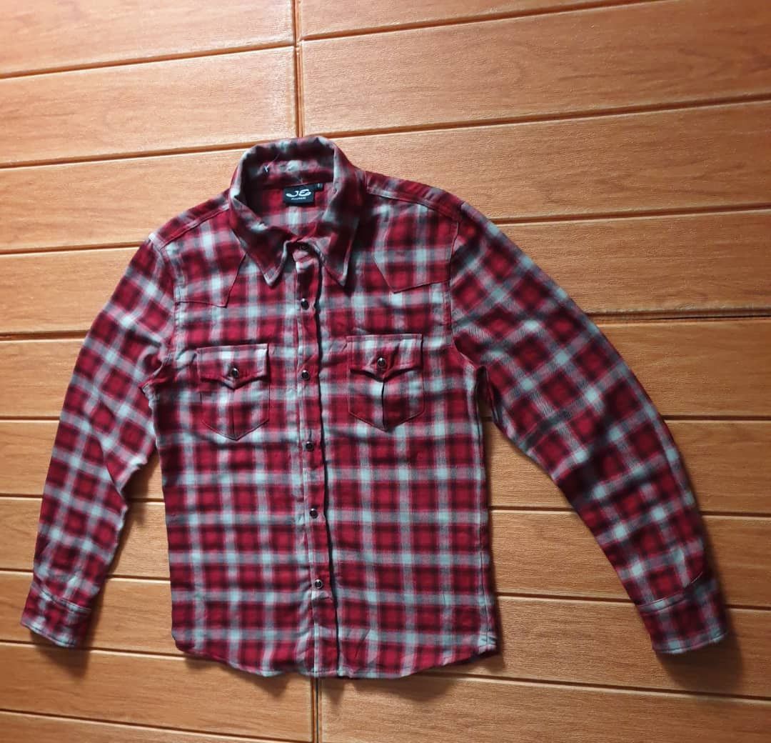 JACKROSE 🔥JACK ROSE Checkered Red Western Shirt Size US M / EU 48-50 / 2 - 5 Thumbnail