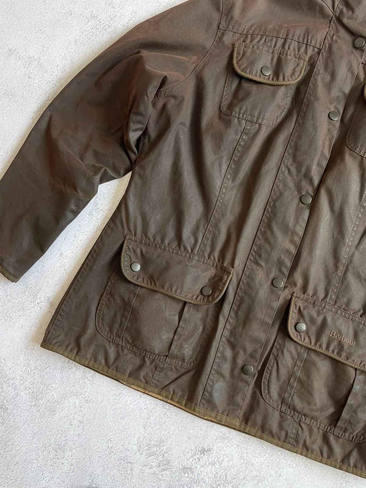 Barbour Barbour L1094 Ladies Utility Jacket Brown England Size US M / EU 48-50 / 2 - 4 Thumbnail