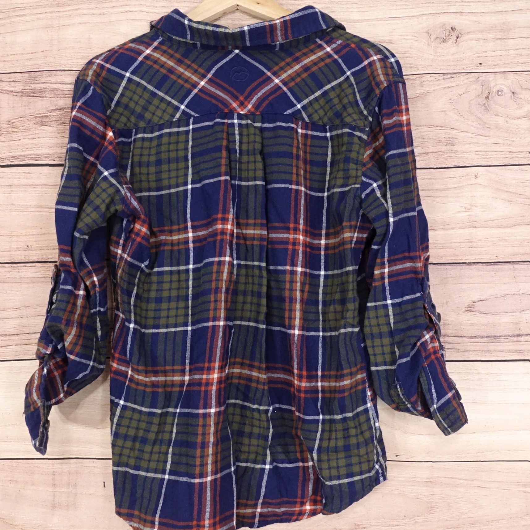 Vintage Vintage Magellan Outdoors Women's Long Sleeve Plaid Flannel Button-Down Shirt, Size M, Blue, Casual Autumn Winter Size M / US 6-8 / IT 42-44 - 3 Thumbnail