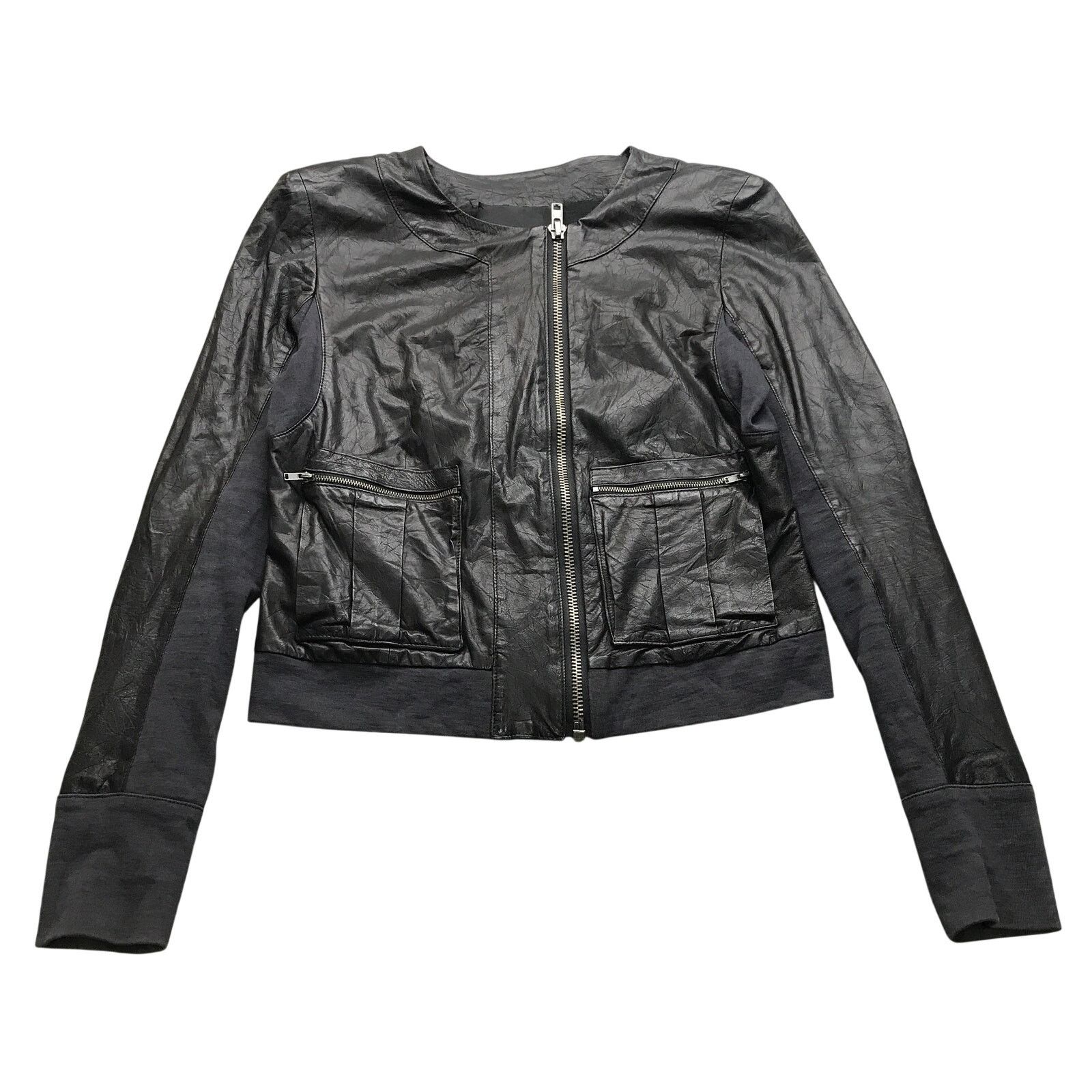 Other ALC Black Lamb Leather Moto Jacket Women Small 6 Black LR146 Size M / US 6-8 / IT 42-44 - 1 Thumbnail