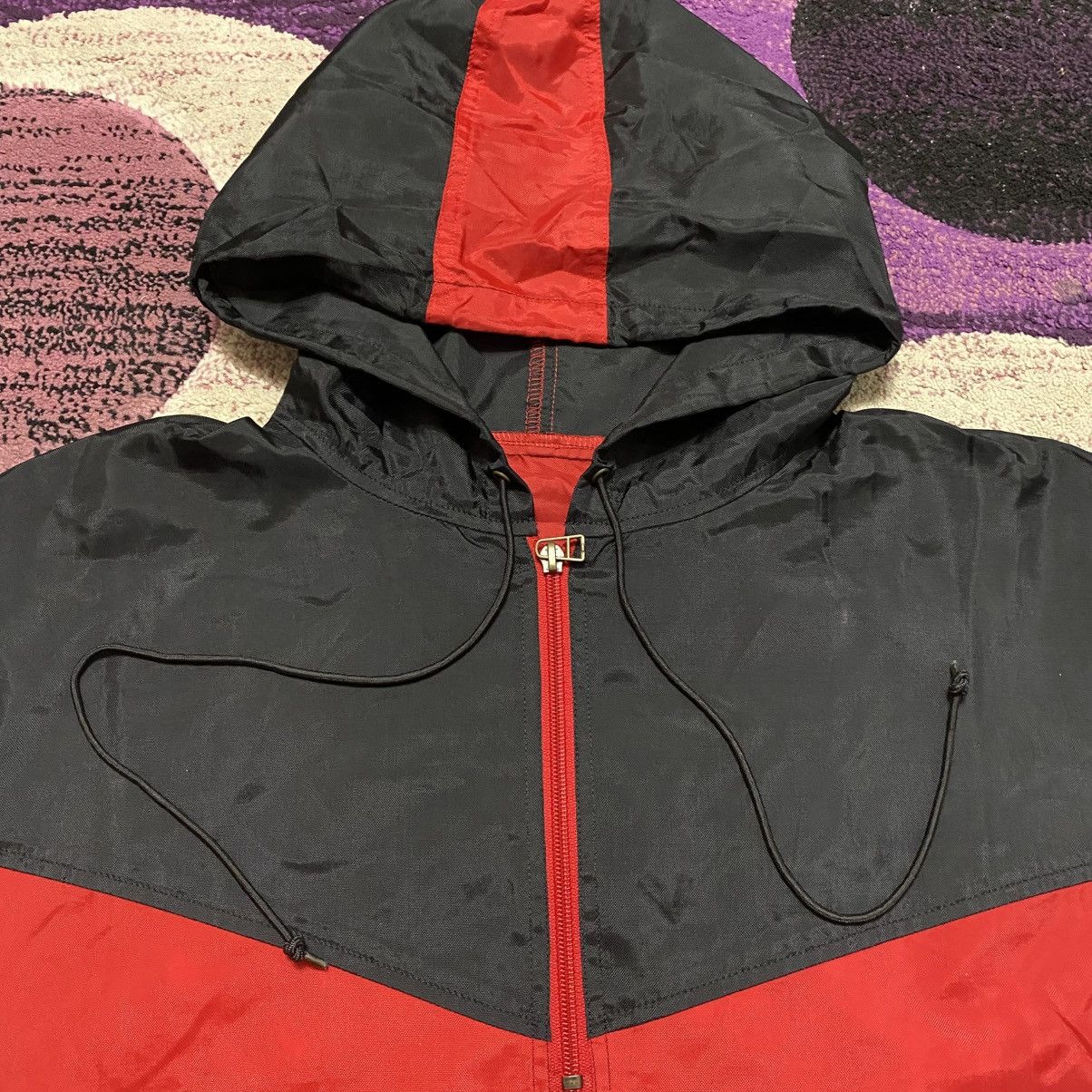 Champion Vintage Champion USA Athletic Red Nylon Windbreaker Jacket Size US M / EU 48-50 / 2 - 4 Thumbnail