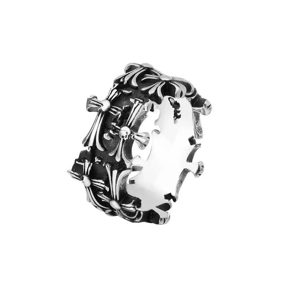 Jewelry × Vintage Vintage Stainless Steel Biker Ring Size ONE SIZE - 1 Thumbnail