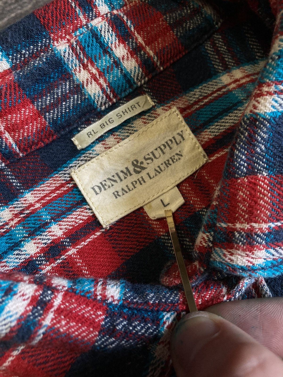Denim & Supply Ralph Lauren × Ralph Lauren Ralph Laurent Flannel Shirt Size US L / EU 52-54 / 3 - 4 Thumbnail