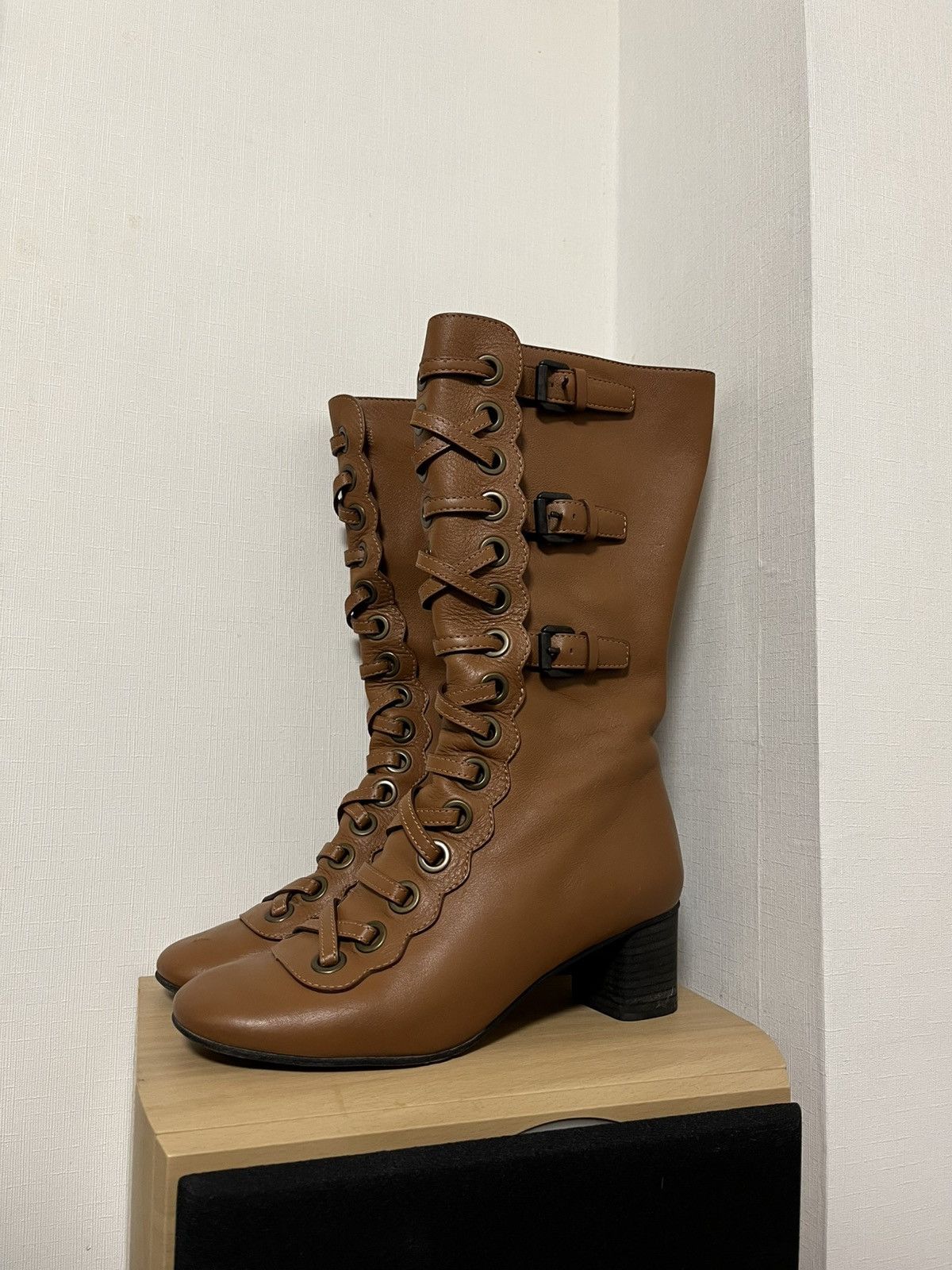 Chloe CHLOÉ Orson Iconic Rare Calf Ankle Boots Size US 8 / IT 38 - 2 Thumbnail