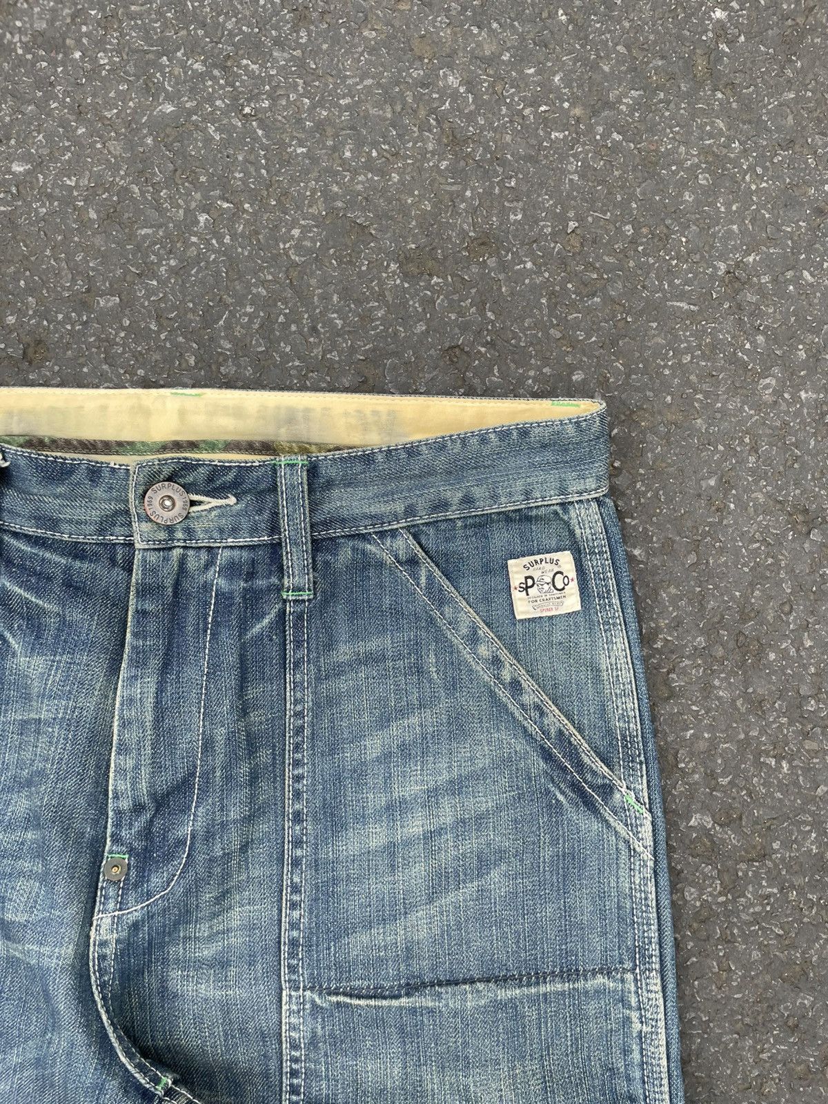 Japanese Brand Buckle back vintage double knee denim Size US 30 / EU 46 - 3 Thumbnail