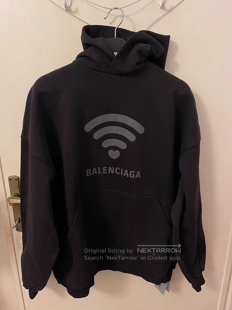Balenciaga Balenciaga Black Coal Color Men's Sweatshirt Size US S / EU 44-46 / 1 - 1 Thumbnail