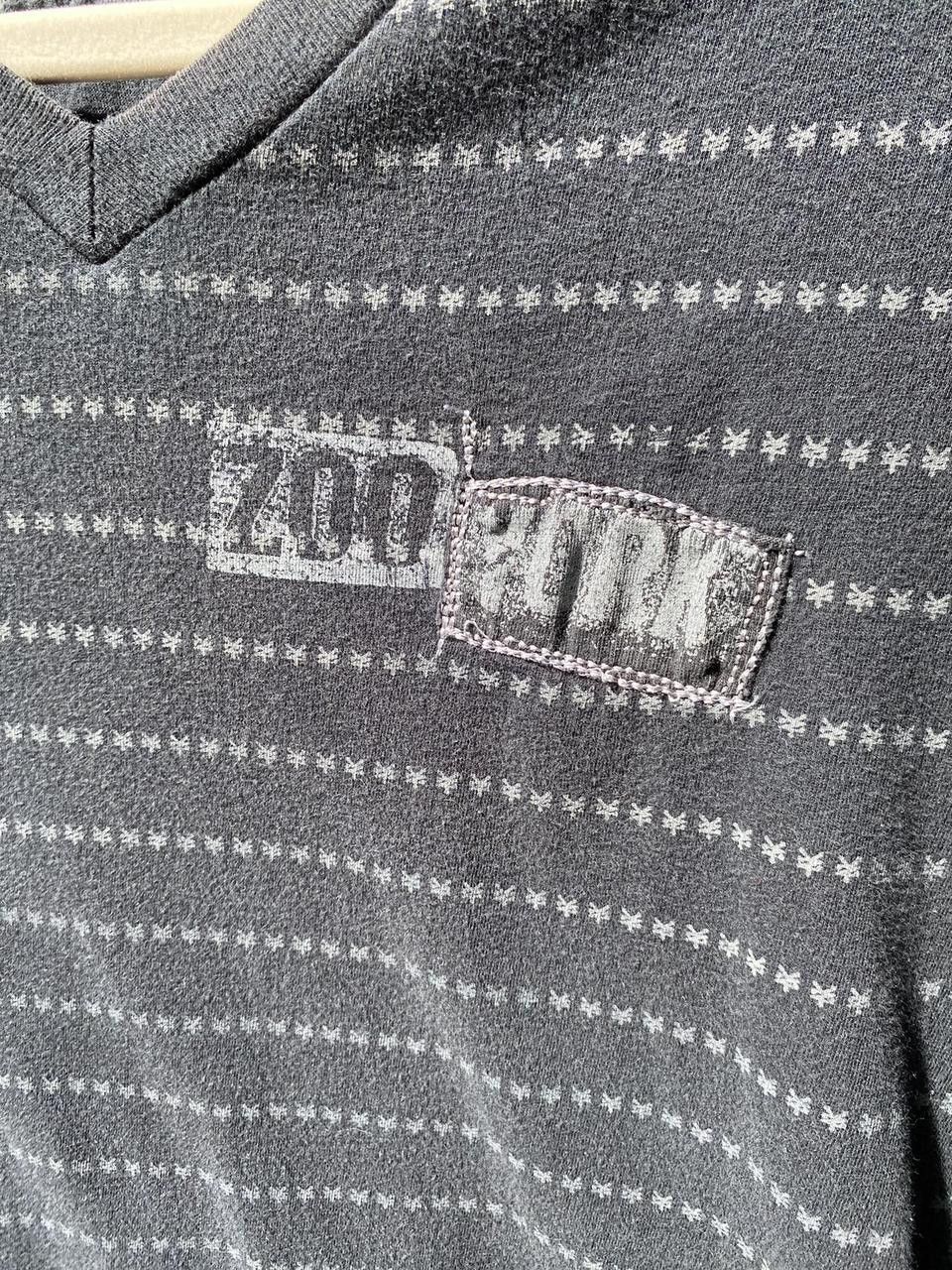 Zoo York 2000s Rare Black Zoo York Monogram Logo V Neck Tee Large Size US L / EU 52-54 / 3 - 3 Thumbnail