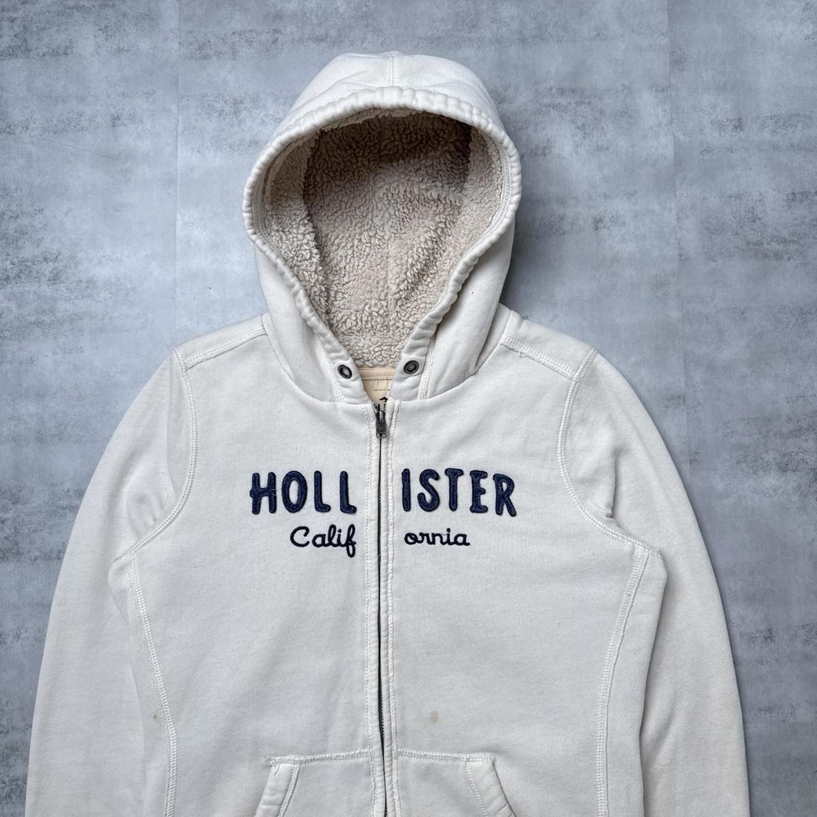 Other Y2K Hollister White Zip Up Jacket Size M / US 6-8 / IT 42-44 - 4 Thumbnail