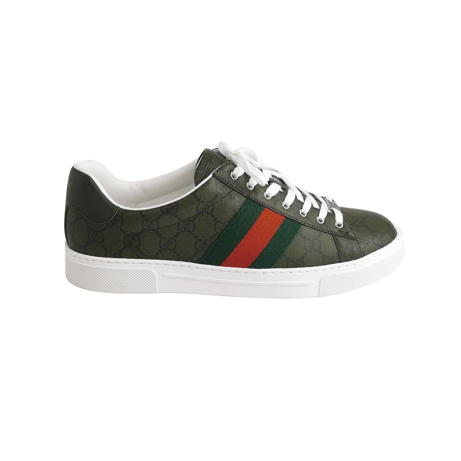 Gucci Gucci GG Supreme Ace Stripe Sneakers 43 Size US 10 / EU 43 - 1 Thumbnail