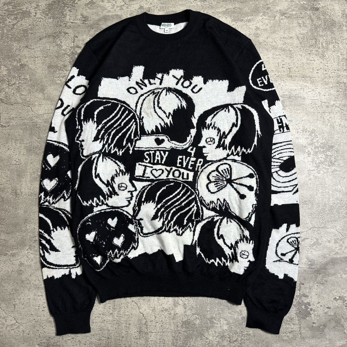 Kenzo Kenzo Musicians Jacquard Knitwear Size US M / EU 48-50 / 2 - 1 Thumbnail