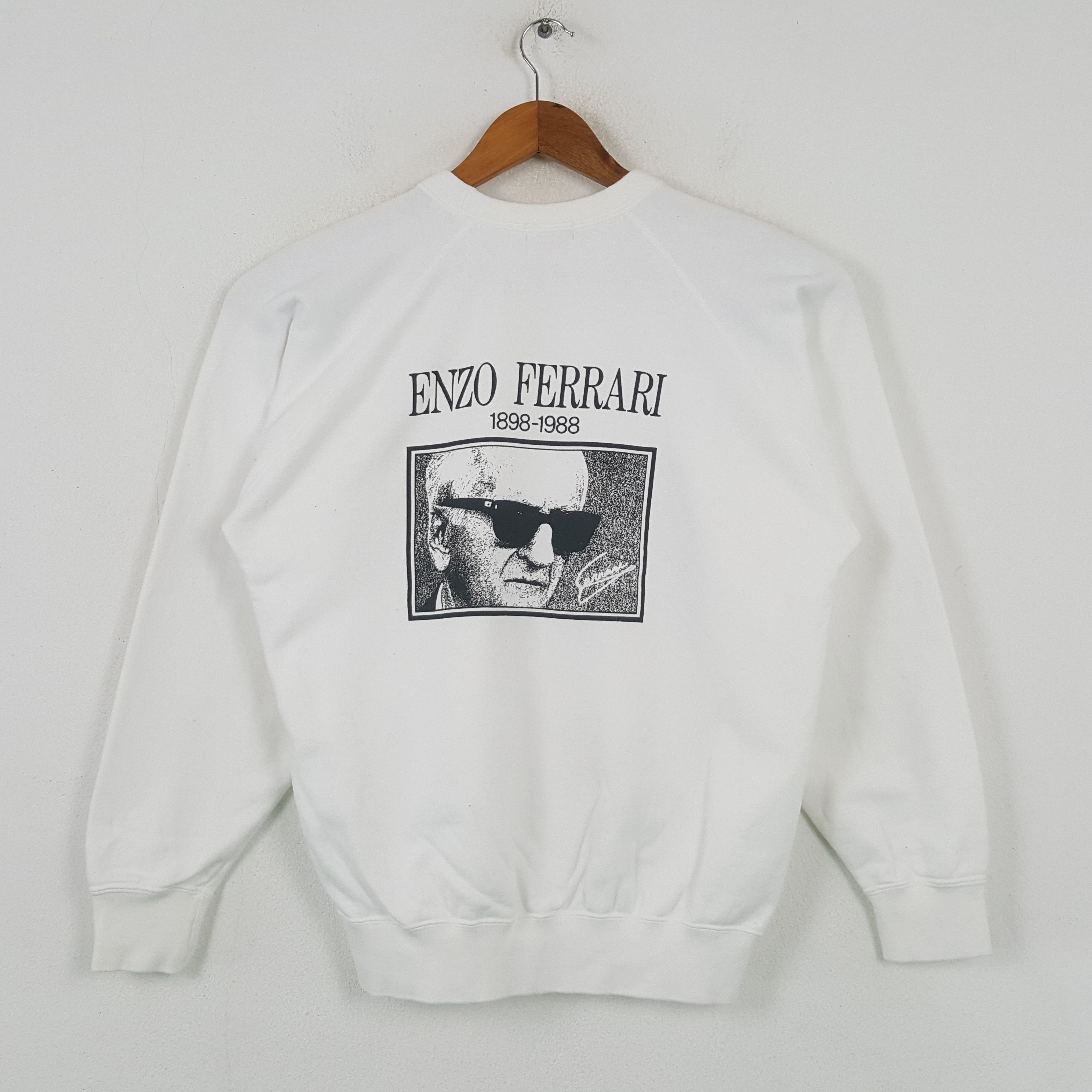 Ferrari × Vintage Vintage ENZO FERRARI 1898-1988 F1 Racing Sweatshirt C292N26 Size US M / EU 48-50 / 2 - 1 Thumbnail