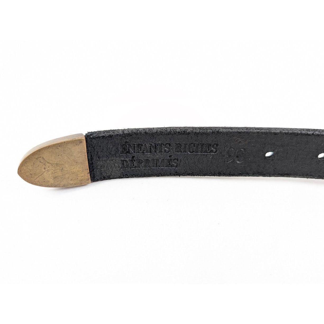 Enfants Riches Deprimes o1rshd1 Size: 90 / Antique Brass Jesus Coin Belt Black/Brass Size 36 - 13 Thumbnail