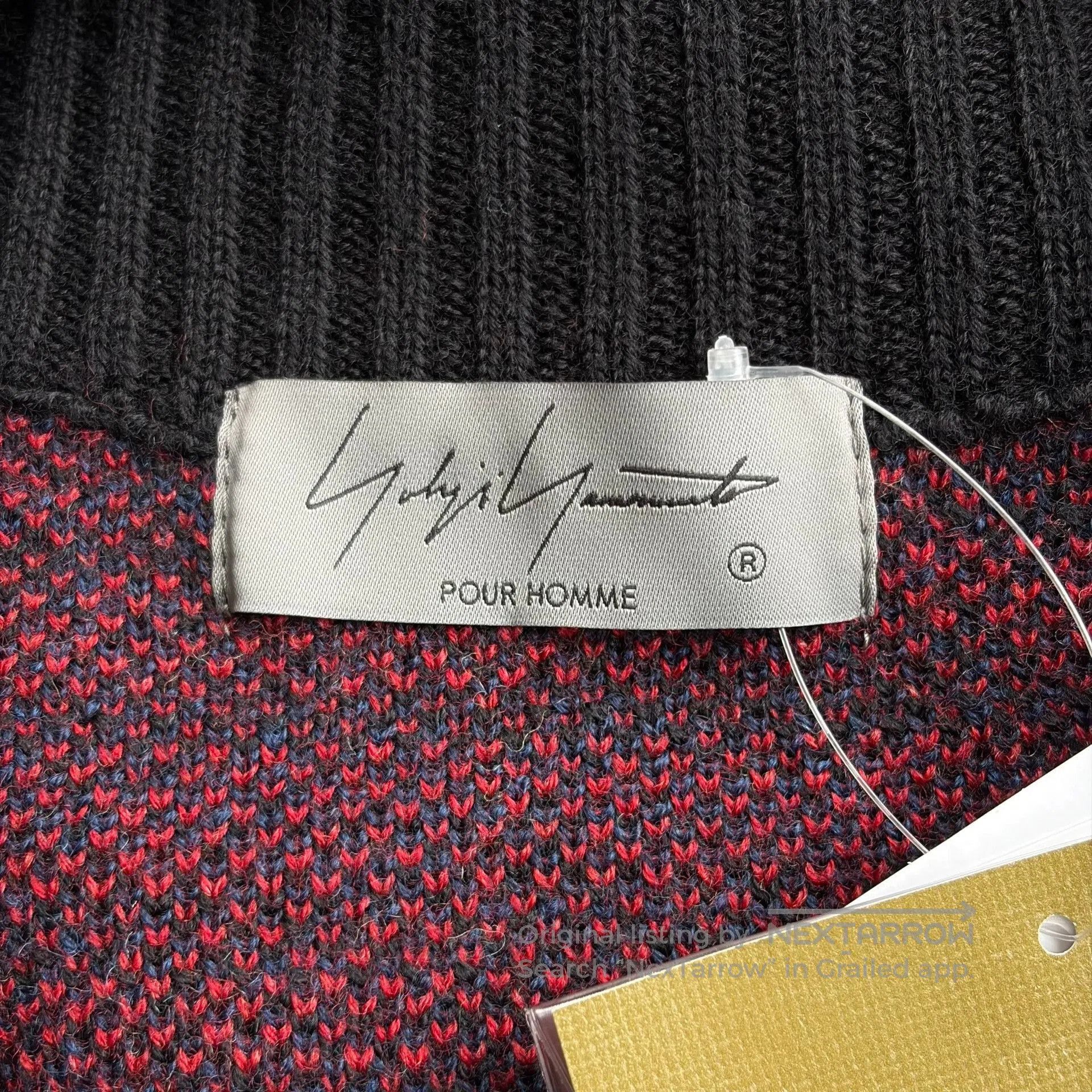 Yohji Yamamoto yohji yamamoto black red striped cardigan. Size US L / EU 52-54 / 3 - 7 Thumbnail
