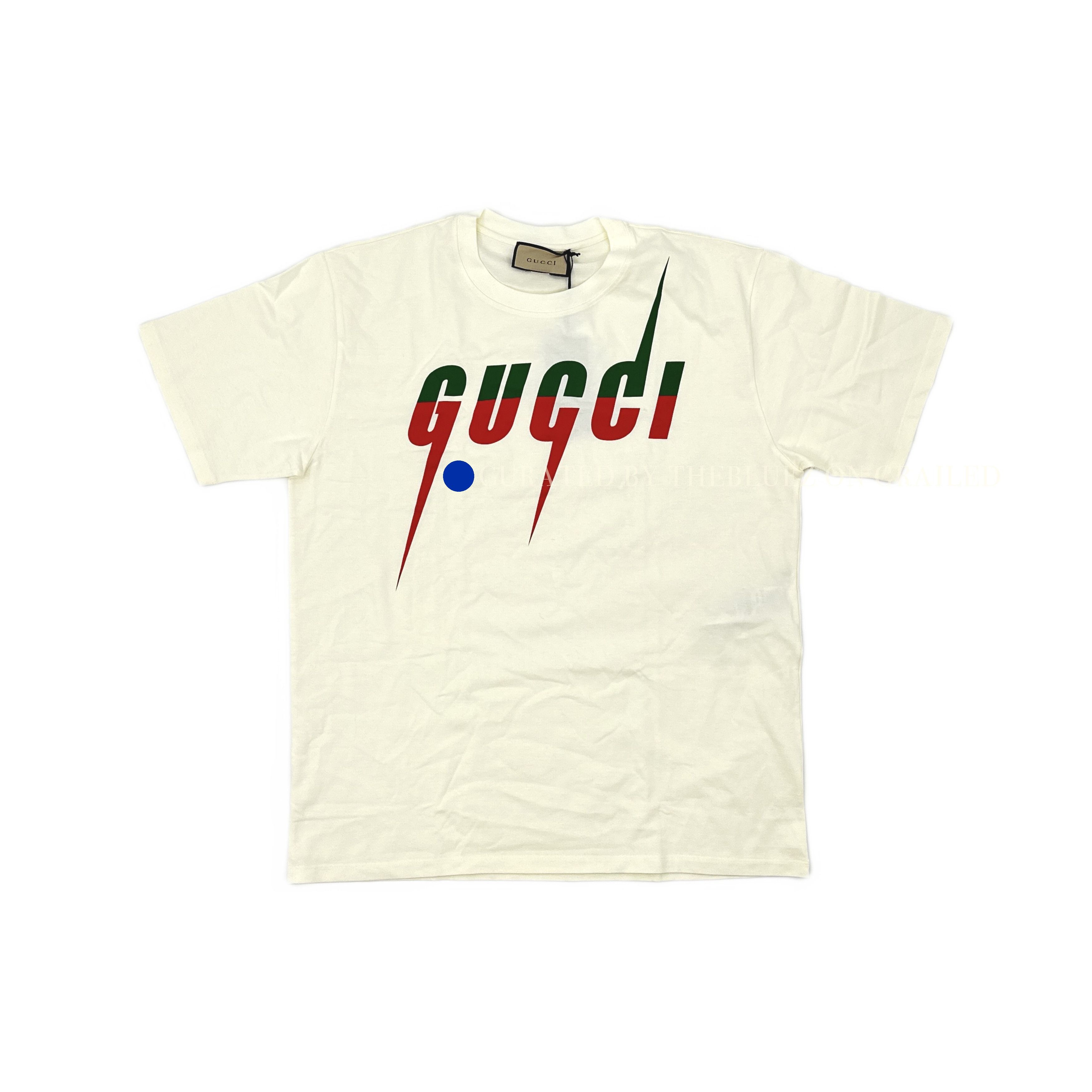 Gucci Blade Logo T-Shirt in White, Size XL Size US XL / EU 56 / 4 - 1 Thumbnail