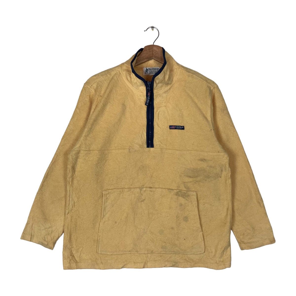 U.S. Polo Assn. Vintage US Polo Association Quarter Zip Pullover Jumper Size US L / EU 52-54 / 3 - 1 Thumbnail