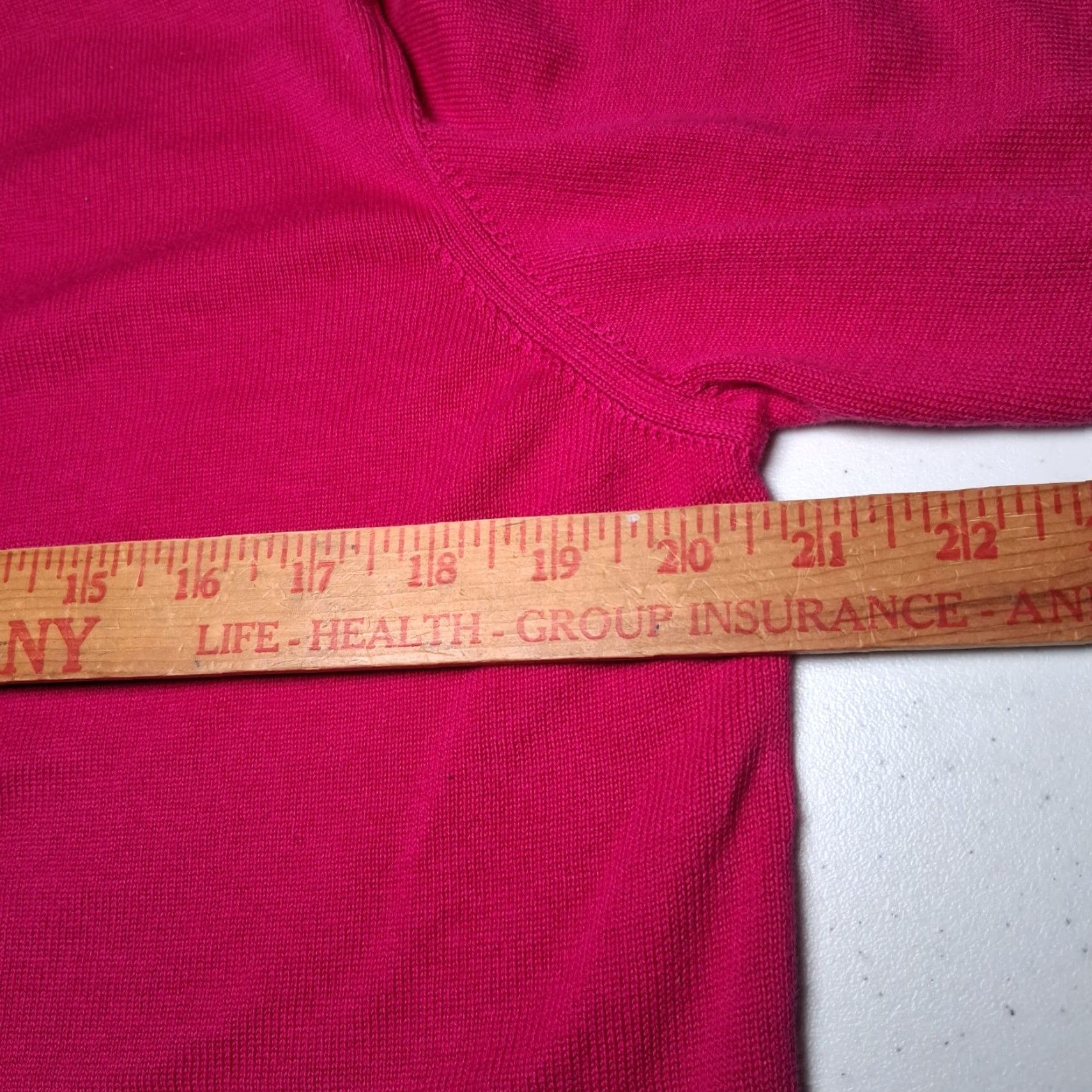Talbots VINTAGE Talbots Cardigan Sweater Large Pink Magenta Cotton Button Up Italy Size L / US 10 / IT 46 - 4 Thumbnail