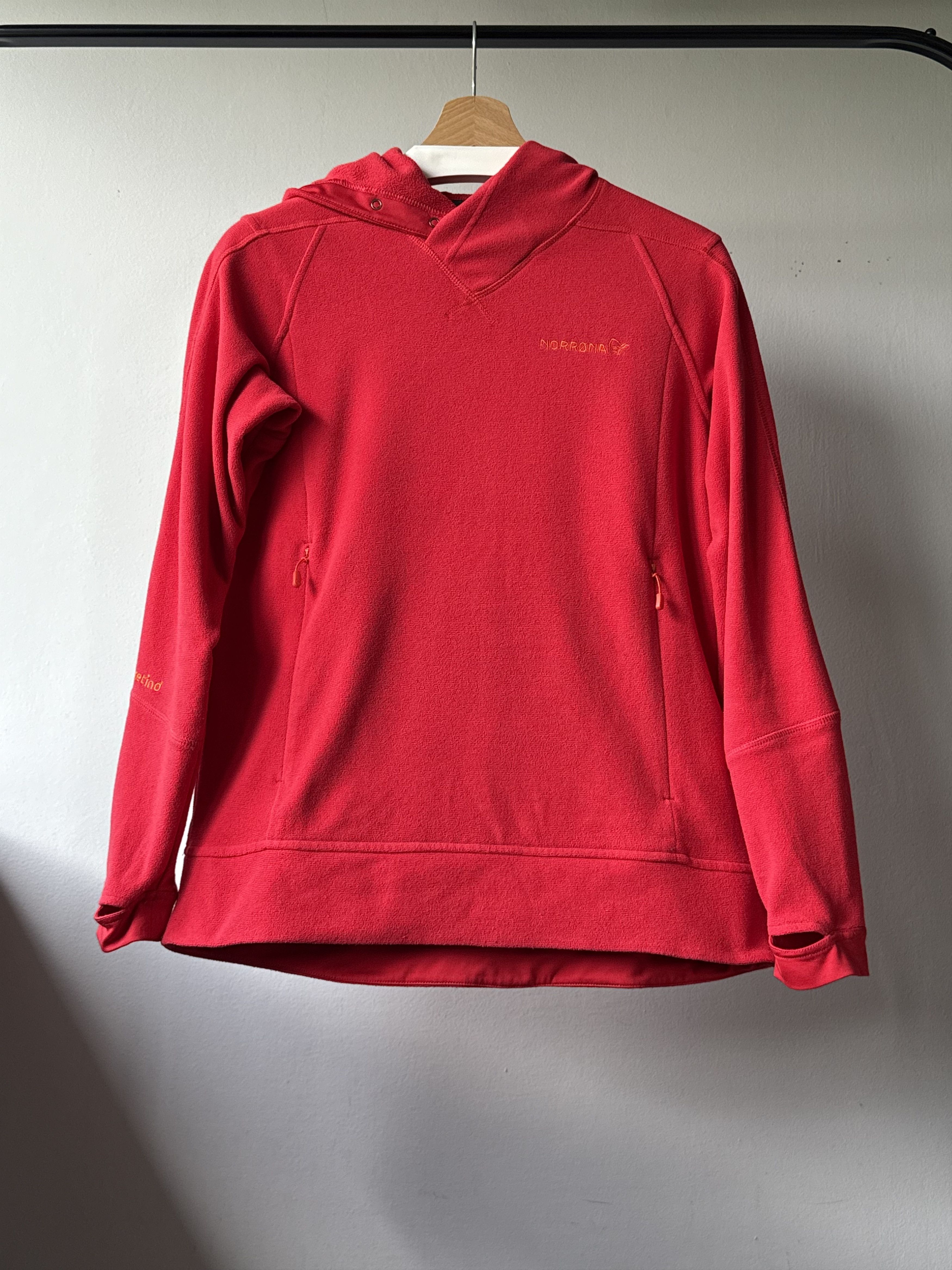 Norrona Norrona Falketind Warm1 Red Polartec Fleece Outdoor Hoodie Size M / US 6-8 / IT 42-44 - 1 Thumbnail