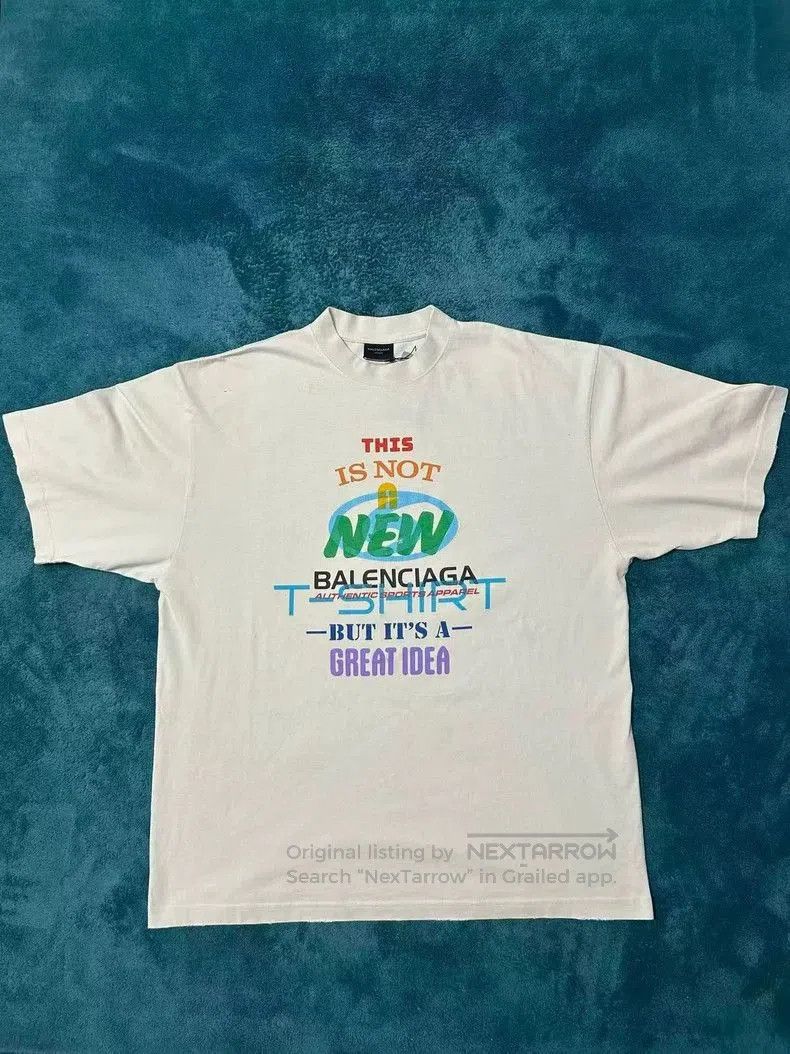 Balenciaga 25 New Logo Short Sleeve Tee.