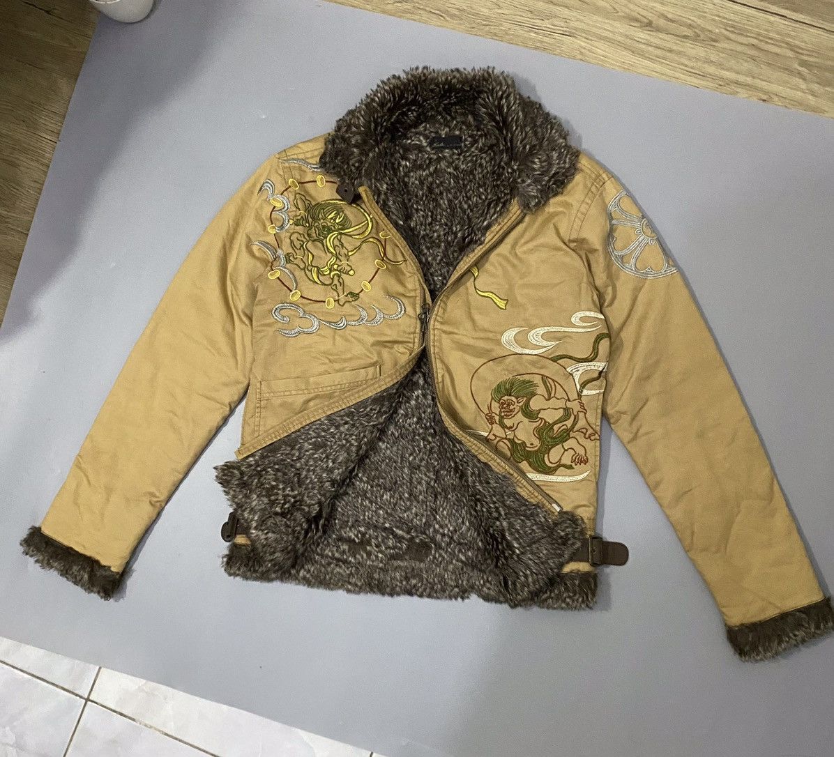 Eternal 💥Embroidery💥Eternal Fur Faux Jacket Size US L / EU 52-54 / 3 - 4 Thumbnail