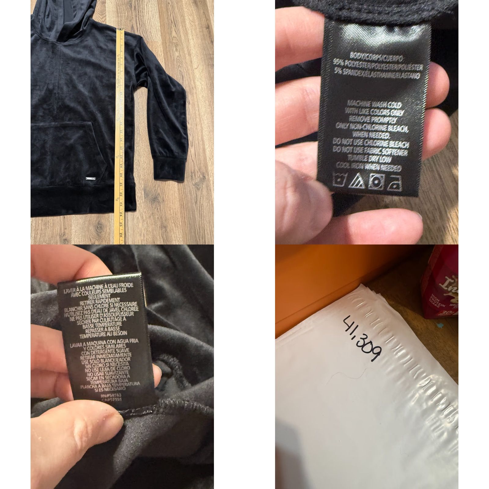 Andrew Marc Andrew Marc Sport Sweatshirt Men’s Size Small Black Velvet Pullover Long Sleeve Size US S / EU 44-46 / 1 - 8 Thumbnail