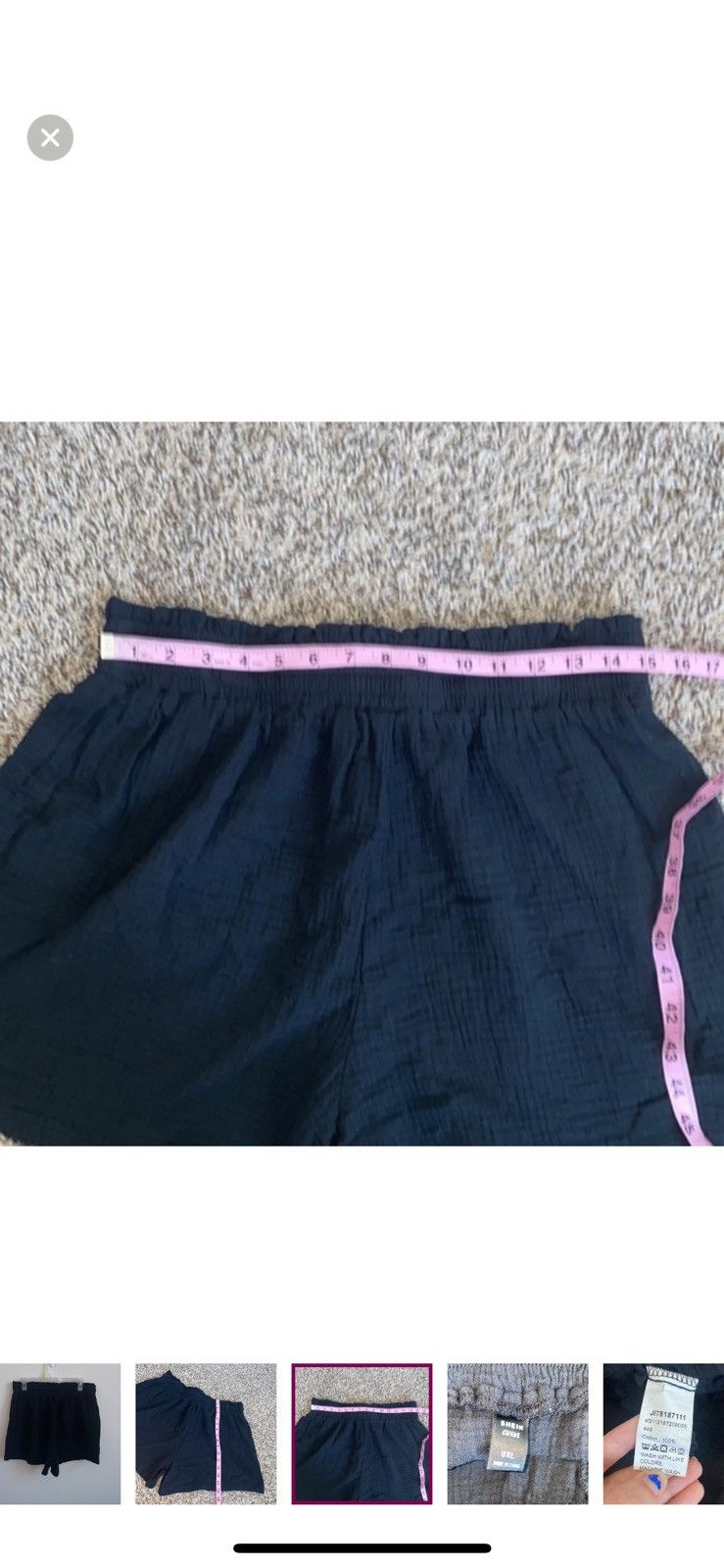 Shein Shein 0XL Solid drawstring waist shorts Size 36" / US 14 / IT 50 - 3 Thumbnail