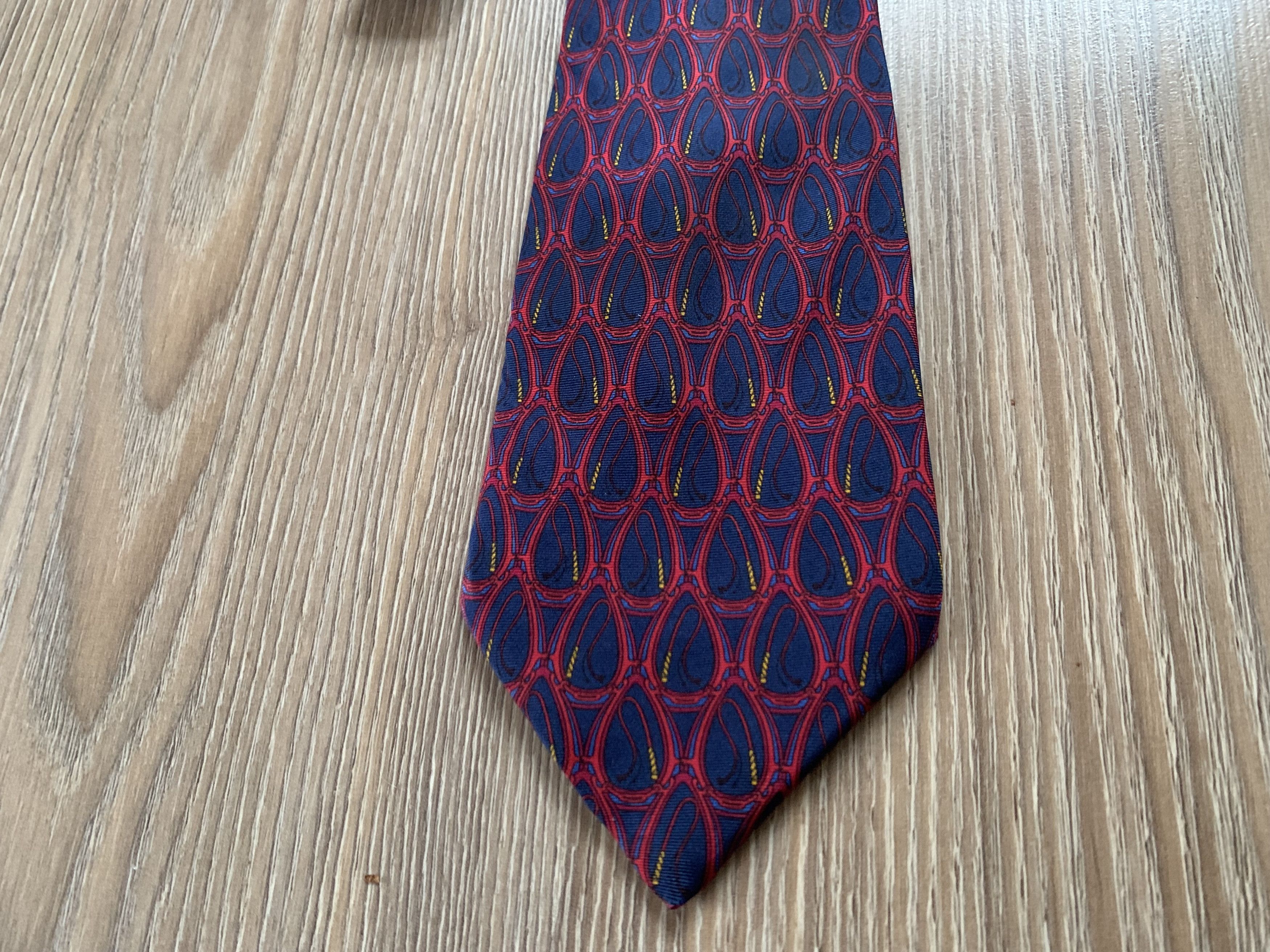 Lanvin Lanvin Vintage Patterned Silk Tie Size ONE SIZE - 3 Thumbnail