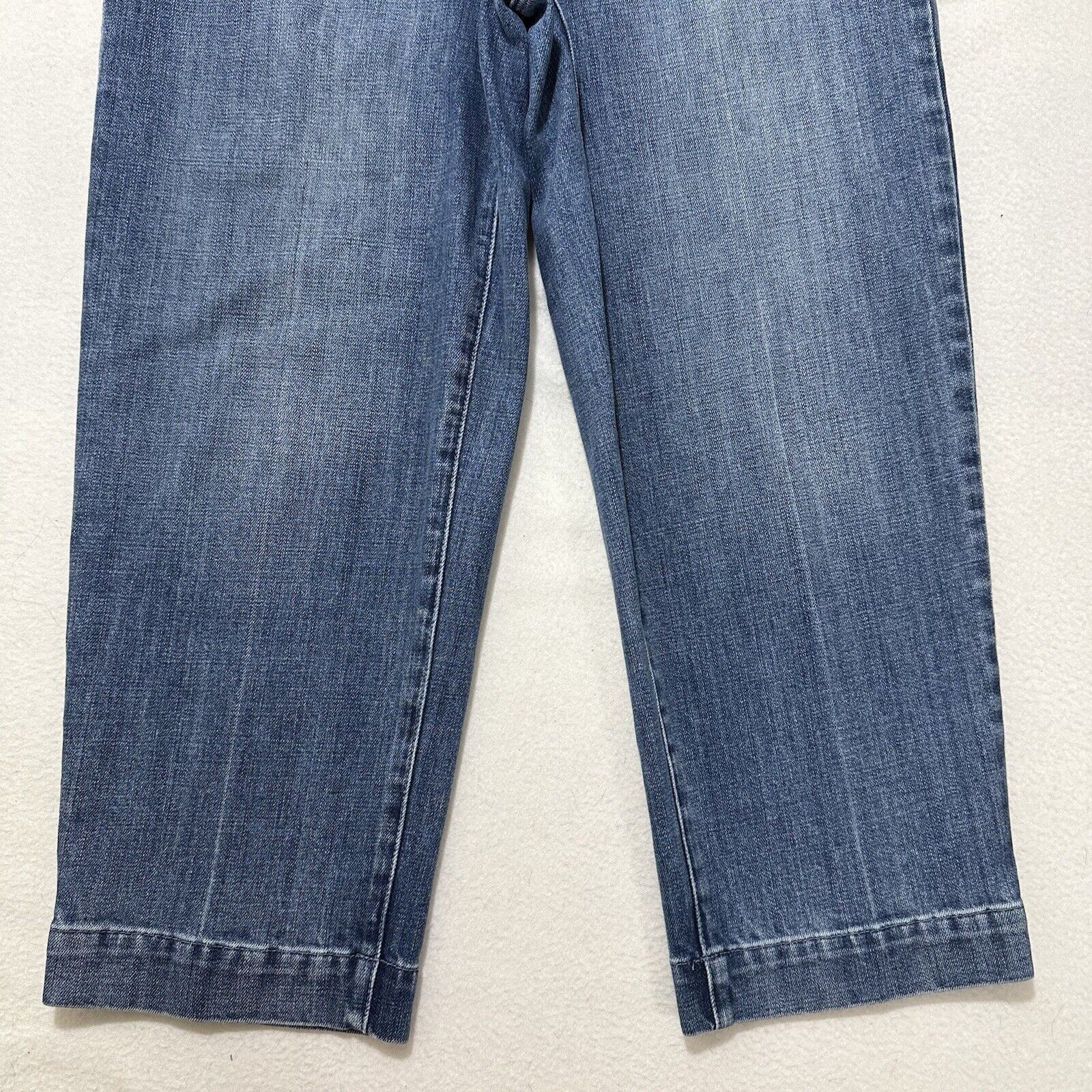 Other Talbots Sailor 6P Capri Blue Jeans 22" Inseam Silver Buttons Size 28" / US 6 / IT 42 - 5 Thumbnail