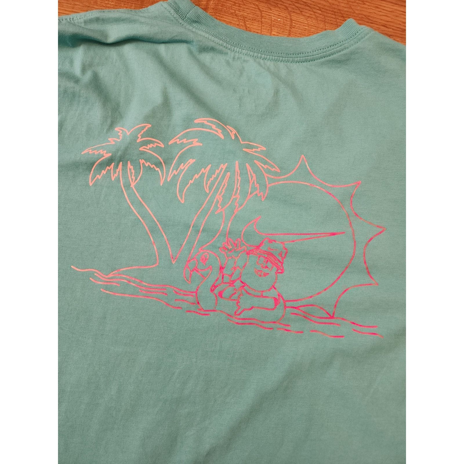 Nike Nike Sportswear Tee Beach Beard Turquoise Teal Palm Hammock Size US L / EU 52-54 / 3 - 3 Thumbnail