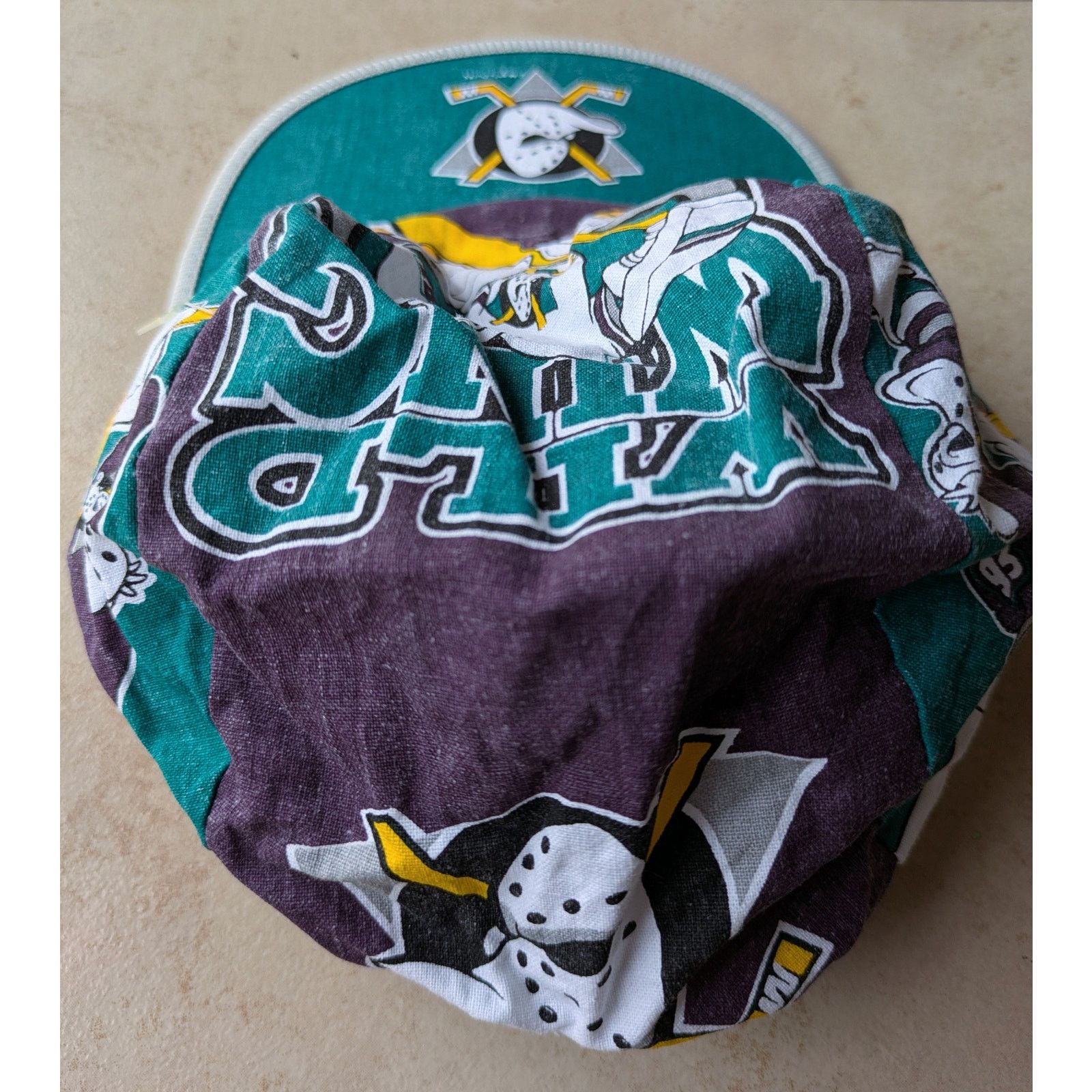 NHL × Sports Specialties Anaheim Mighty Ducks 90s WILDWING Painter cap yth hockey vtg Size ONE SIZE - 3 Thumbnail