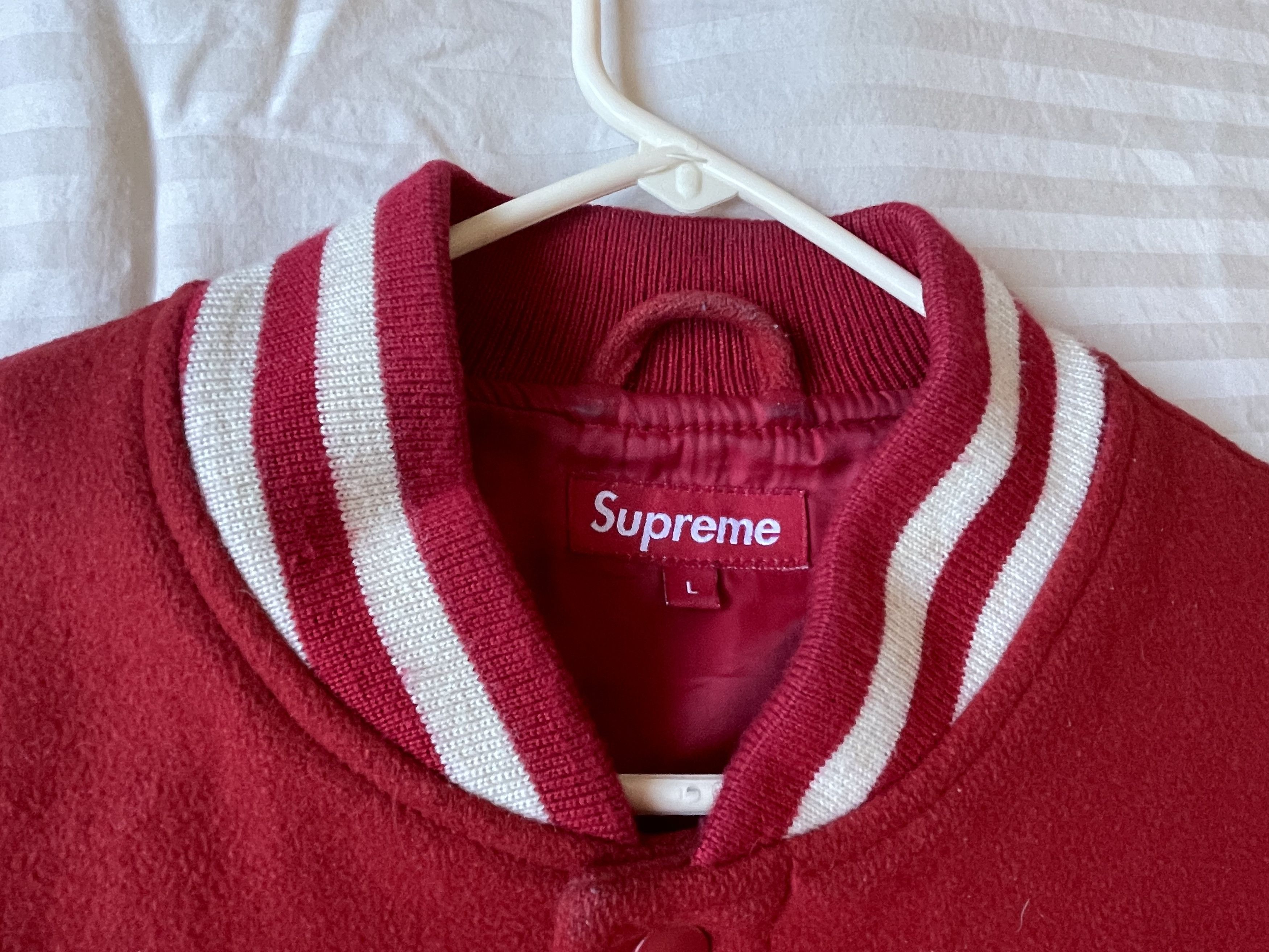 Playboy × Supreme × Travis Scott Supreme x Playboy Varsity Jacket (SIGNED BY TRAVIS SCOTT) Size US L / EU 52-54 / 3 - 10 Thumbnail