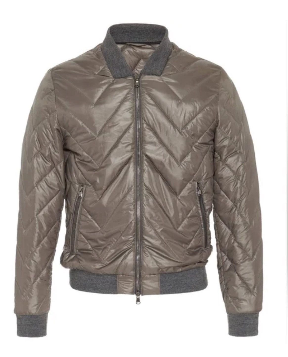 Eidos Napoli Eidos Chevron quilted puffer style jacket sz M - L Size US M / EU 48-50 / 2 - 1 Thumbnail