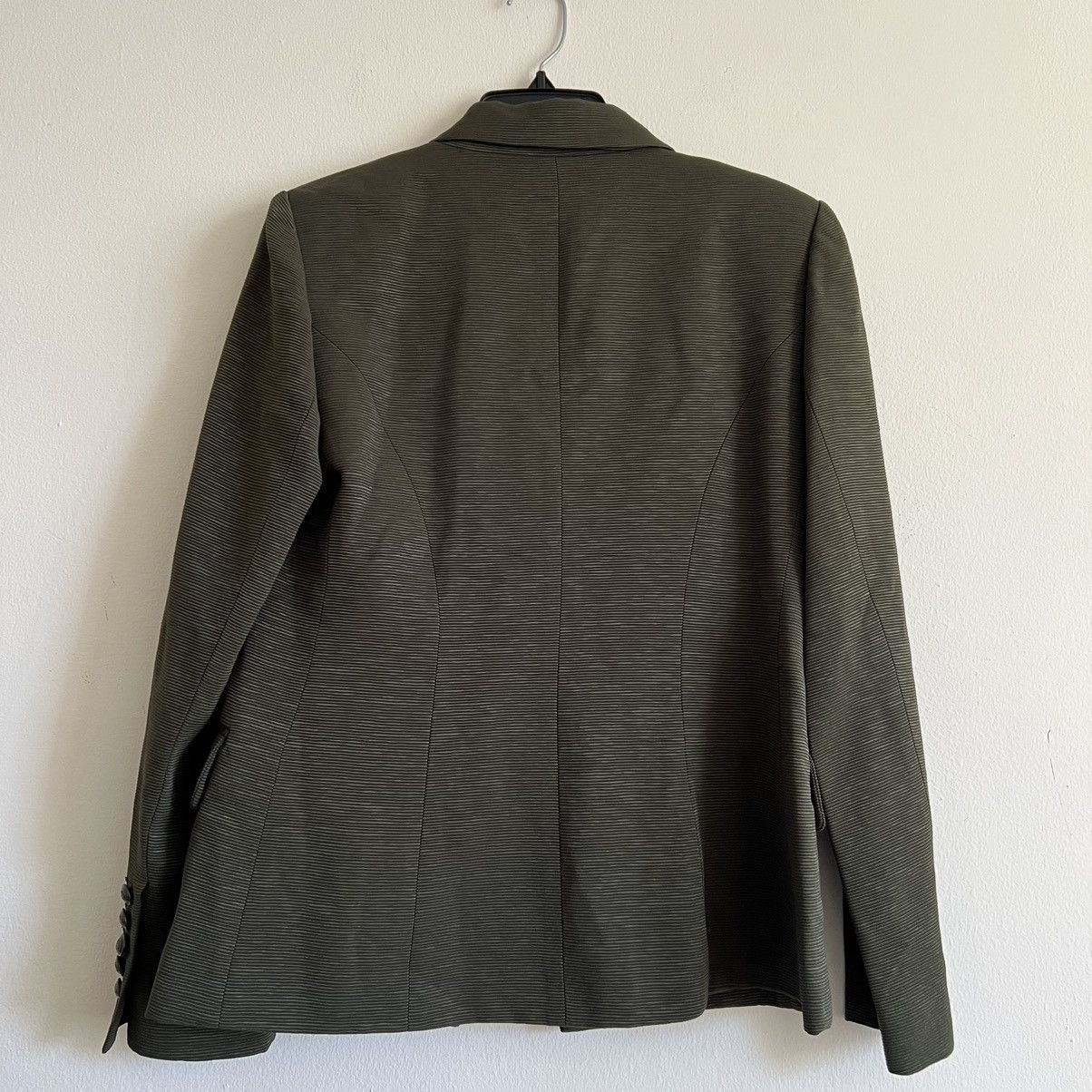 L'AGENCE L’agence Kenzie double-breasted faille green blazer size 6 Size M / US 6-8 / IT 42-44 - 4 Thumbnail