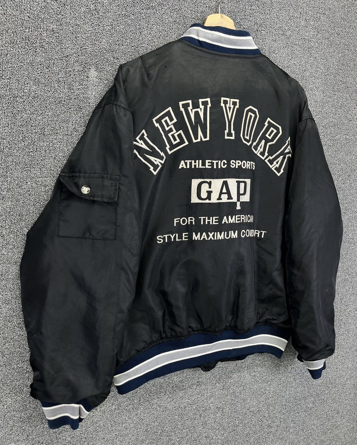 Gap Gap New York Rare Zip Up Varsity Jacket Size US L / EU 52-54 / 3 - 2 Thumbnail