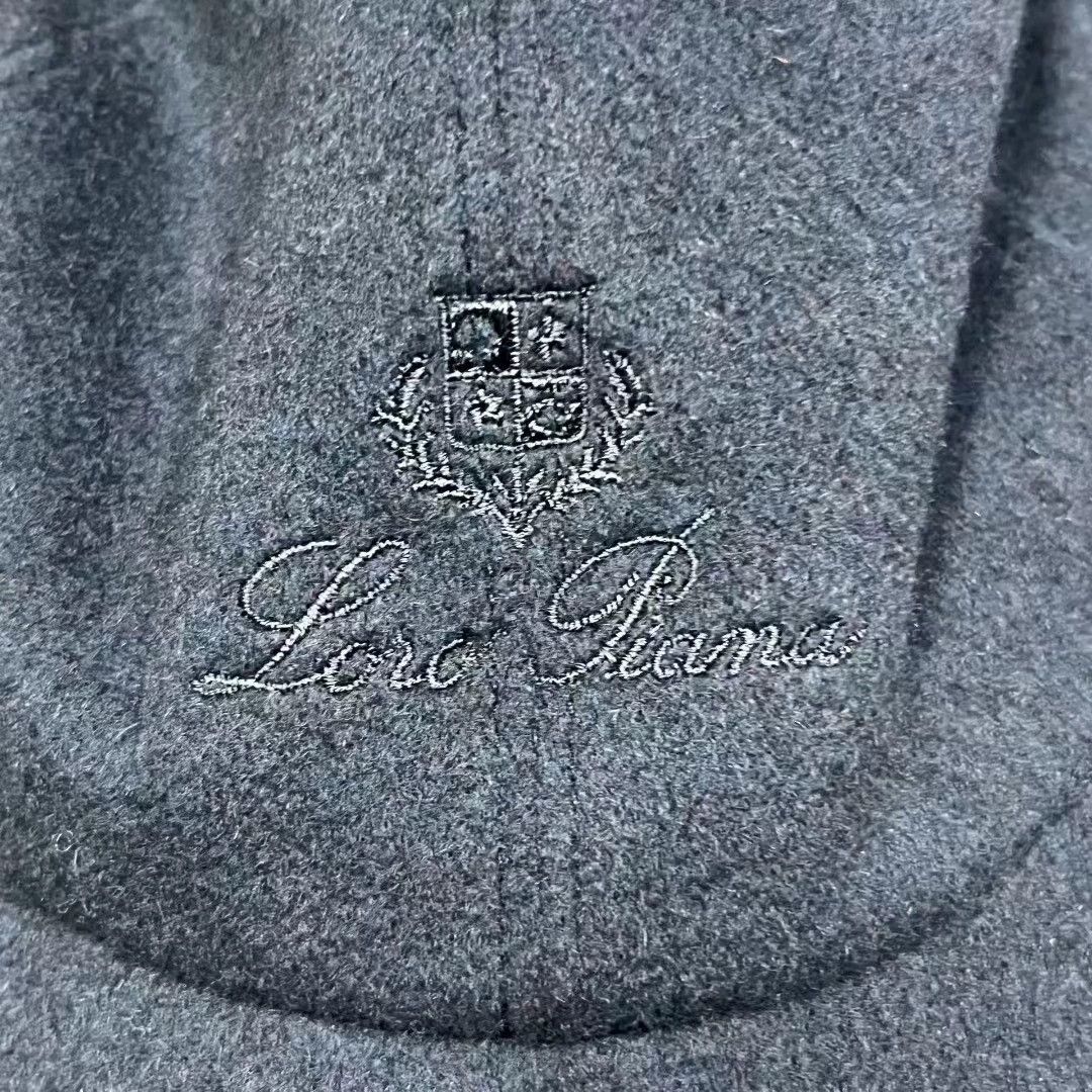 Loro Piana Loro Piana Navy Blue Cap with Embroidery Size ONE SIZE - 3 Thumbnail