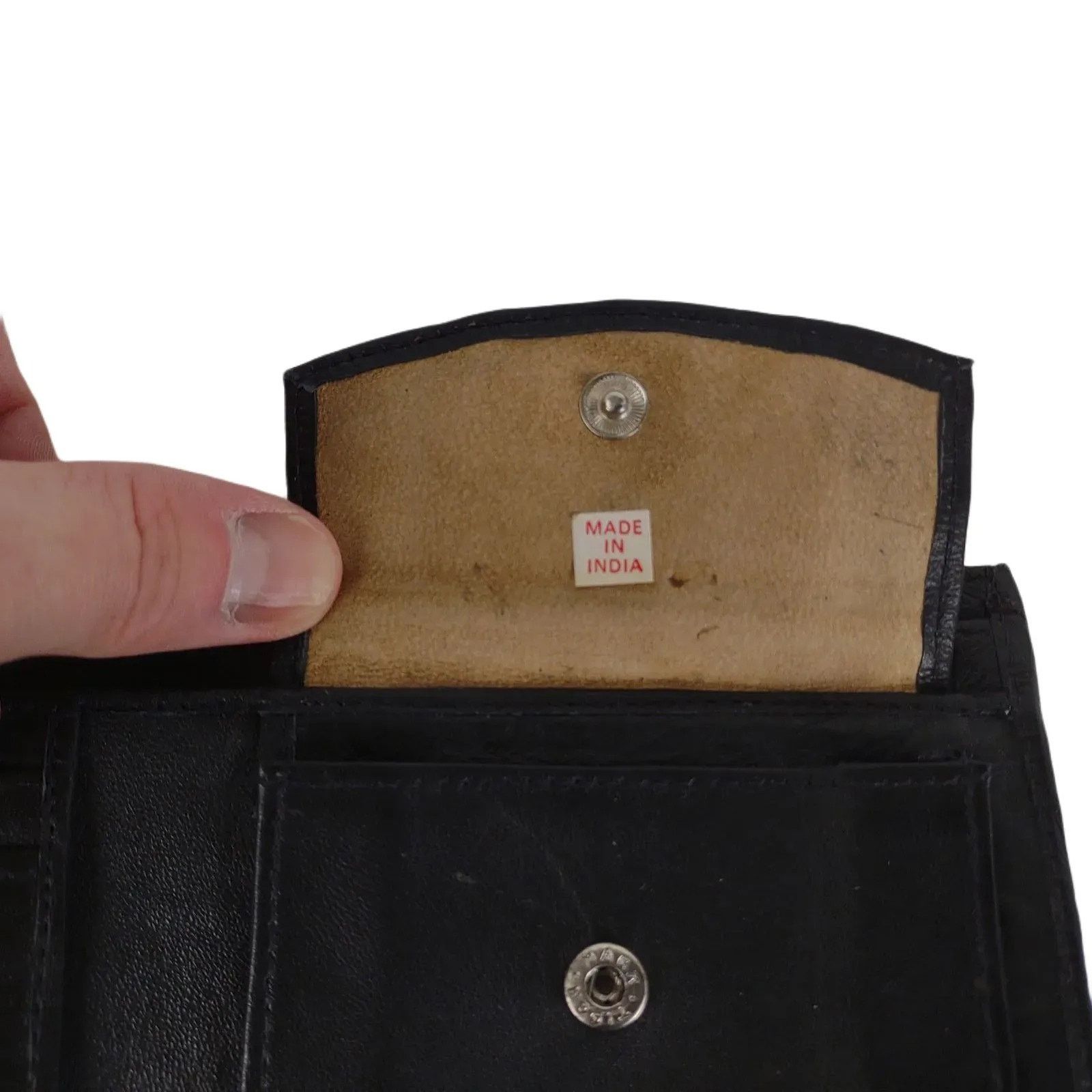Liberty Liberty Eelskin Genuine Leather Men's Bi-Fold Black Wallet Size ONE SIZE - 6 Thumbnail