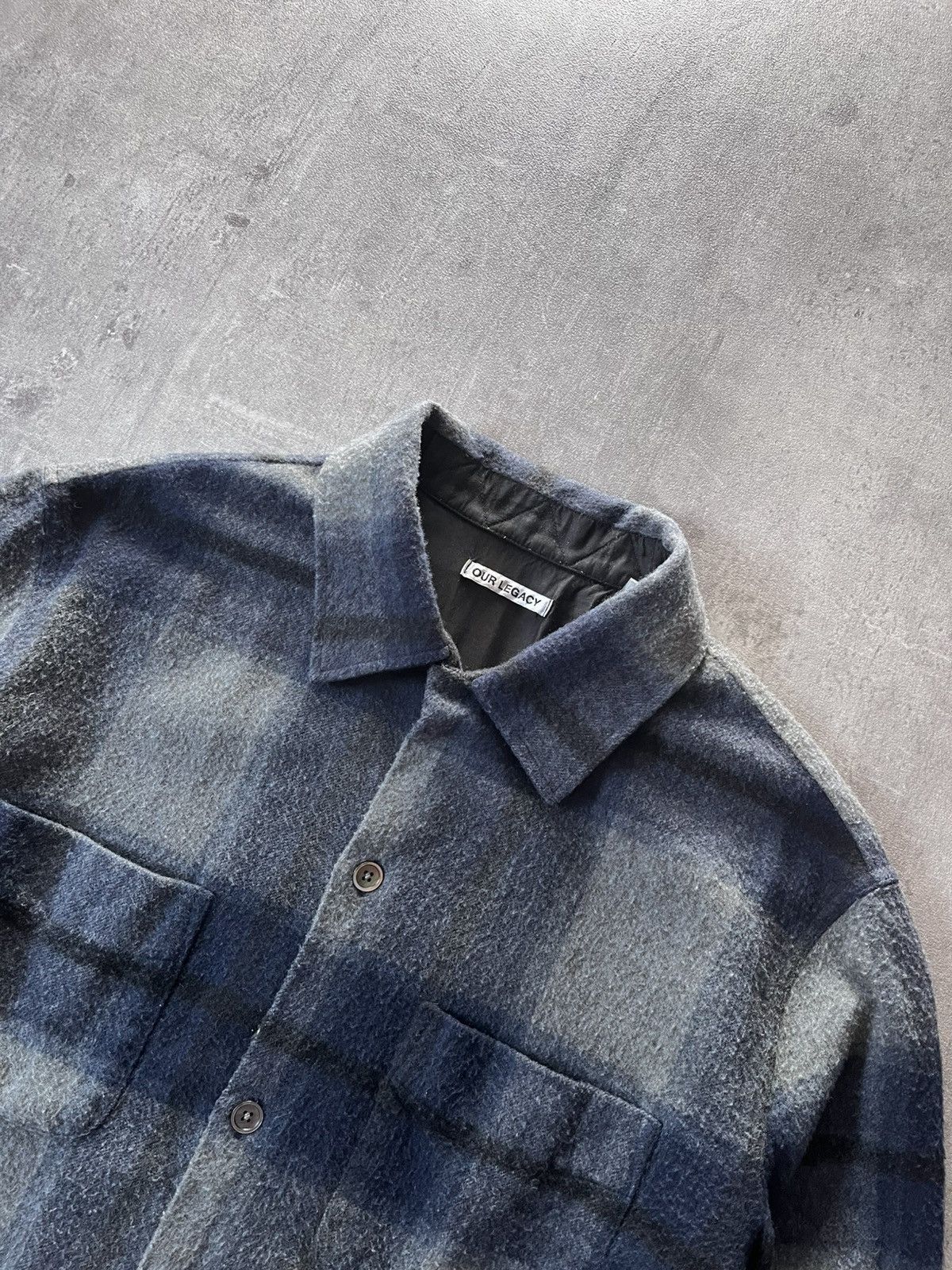 Our Legacy Our Legacy heusen shirt wool flannel overshirt Size US M / EU 48-50 / 2 - 4 Thumbnail