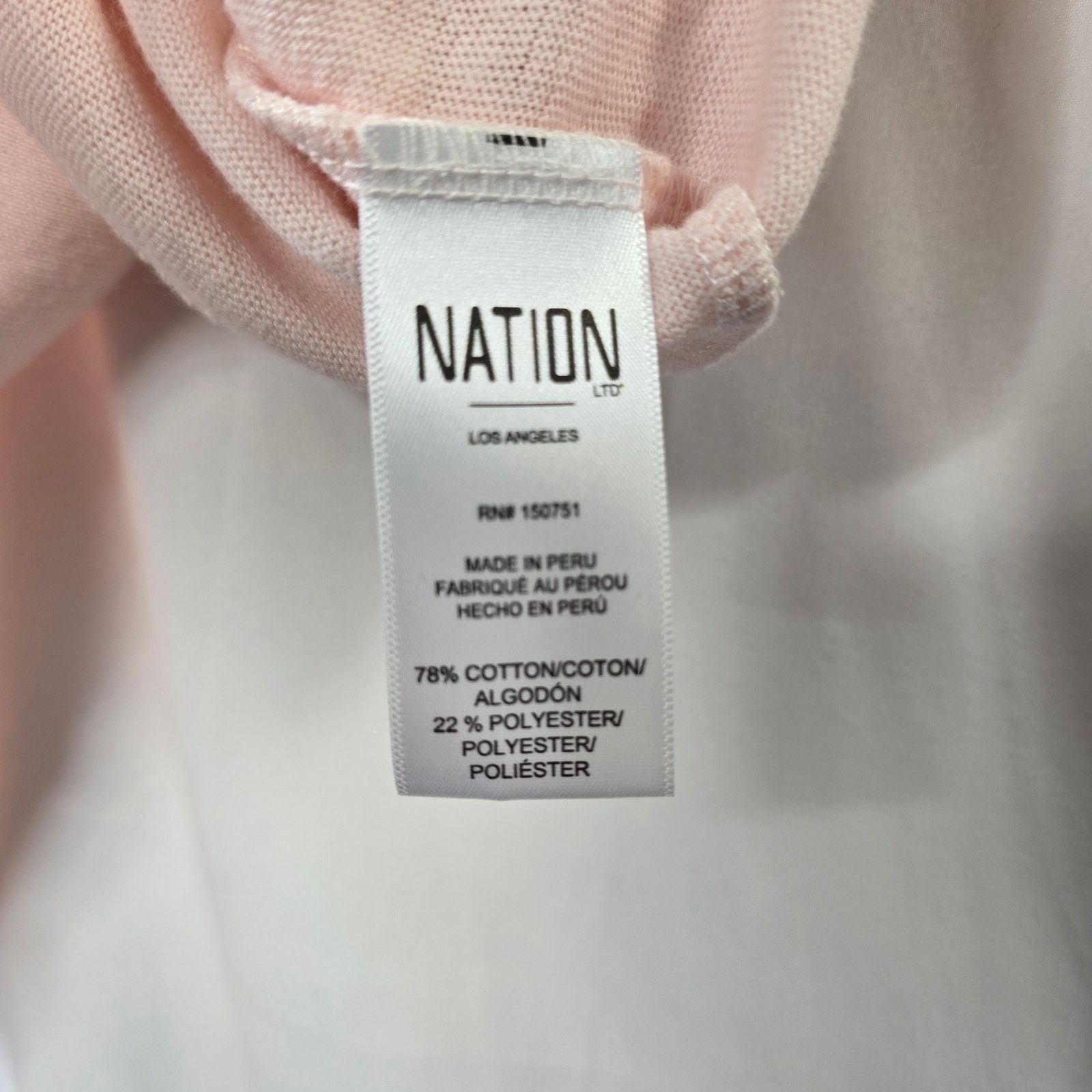 Nation LTD Nation LTD Pink Bea Front Ruffle Tank Top Bouse Size Small Size S / US 4 / IT 40 - 5 Thumbnail
