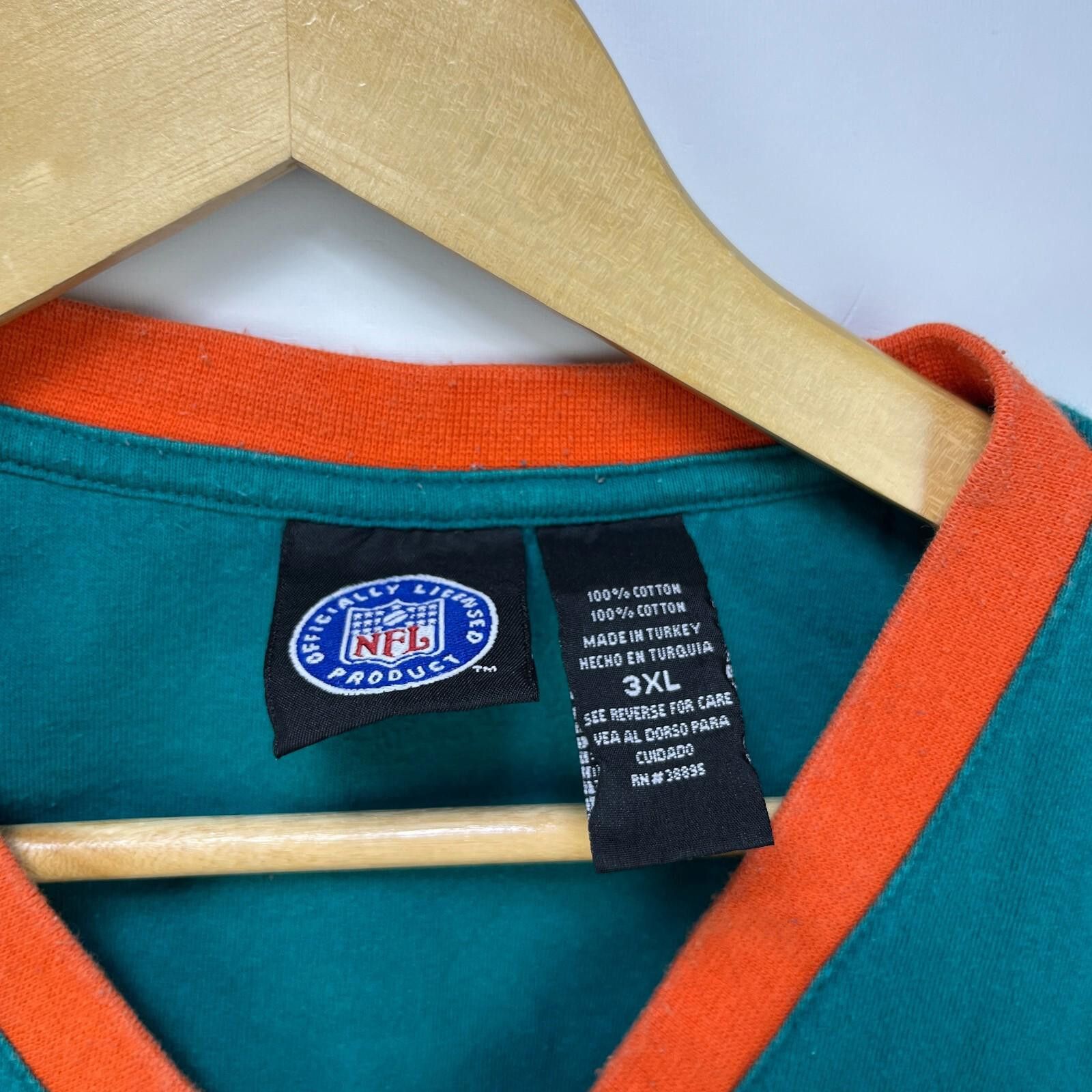 Other Vintage 90s Miami Dolphins Blank Jersey-Style Shirt 3XL Size ONE SIZE - 4 Thumbnail