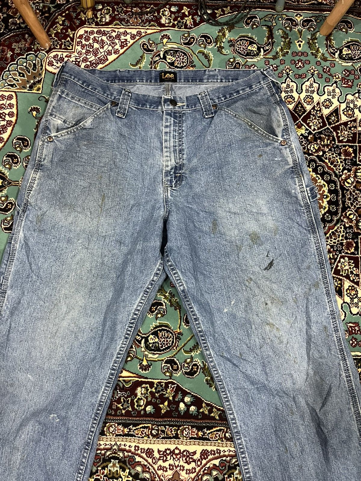 Lee Vintage Lee Carpenter Workers Denim Jeans Size US 36 / EU 52 - 3 Thumbnail