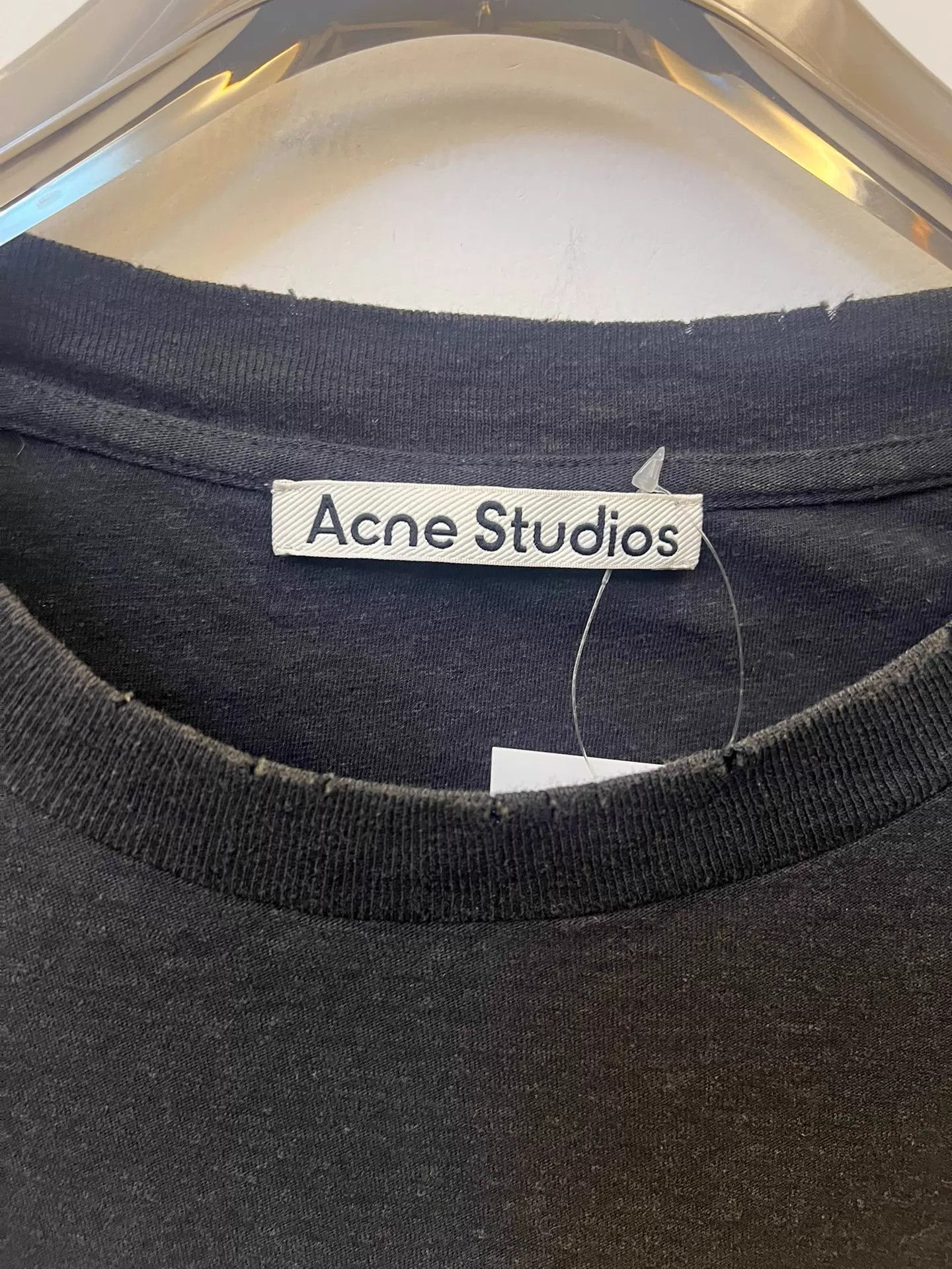 Acne Studios Acne FW22 1996 Faded Black Letter Print Crewneck SS Unisex S Size US S / EU 44-46 / 1 - 2 Thumbnail