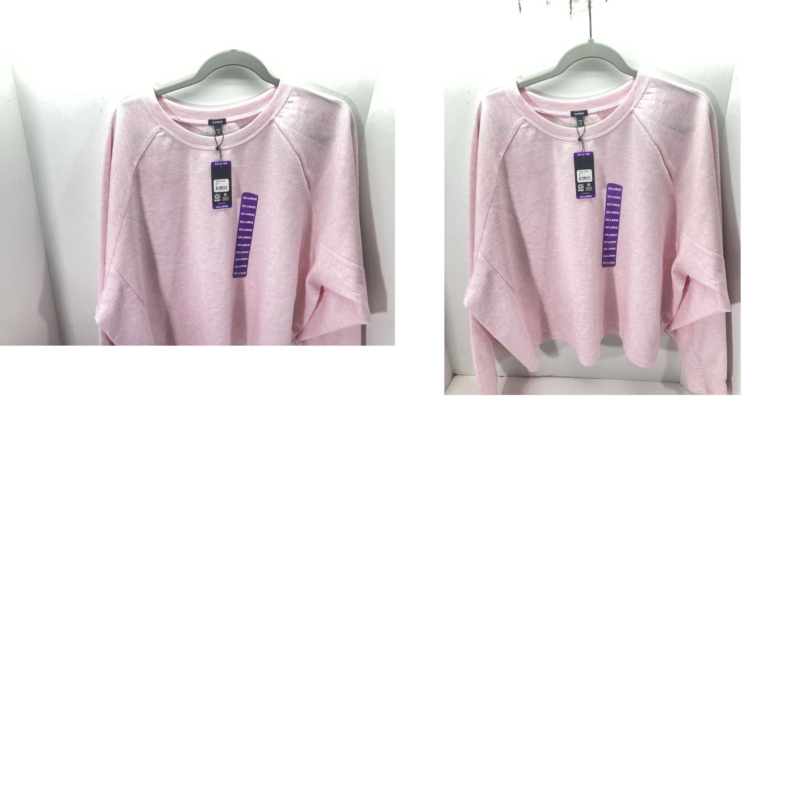 Express Express Long Sleeve Top Shirt Women 2XL Pink Crew Neck Pullover NWT Shirt Womens Blouse Solid Crewneck NWT Size XXL / US 16-18 / IT 52-54 - 9 Thumbnail