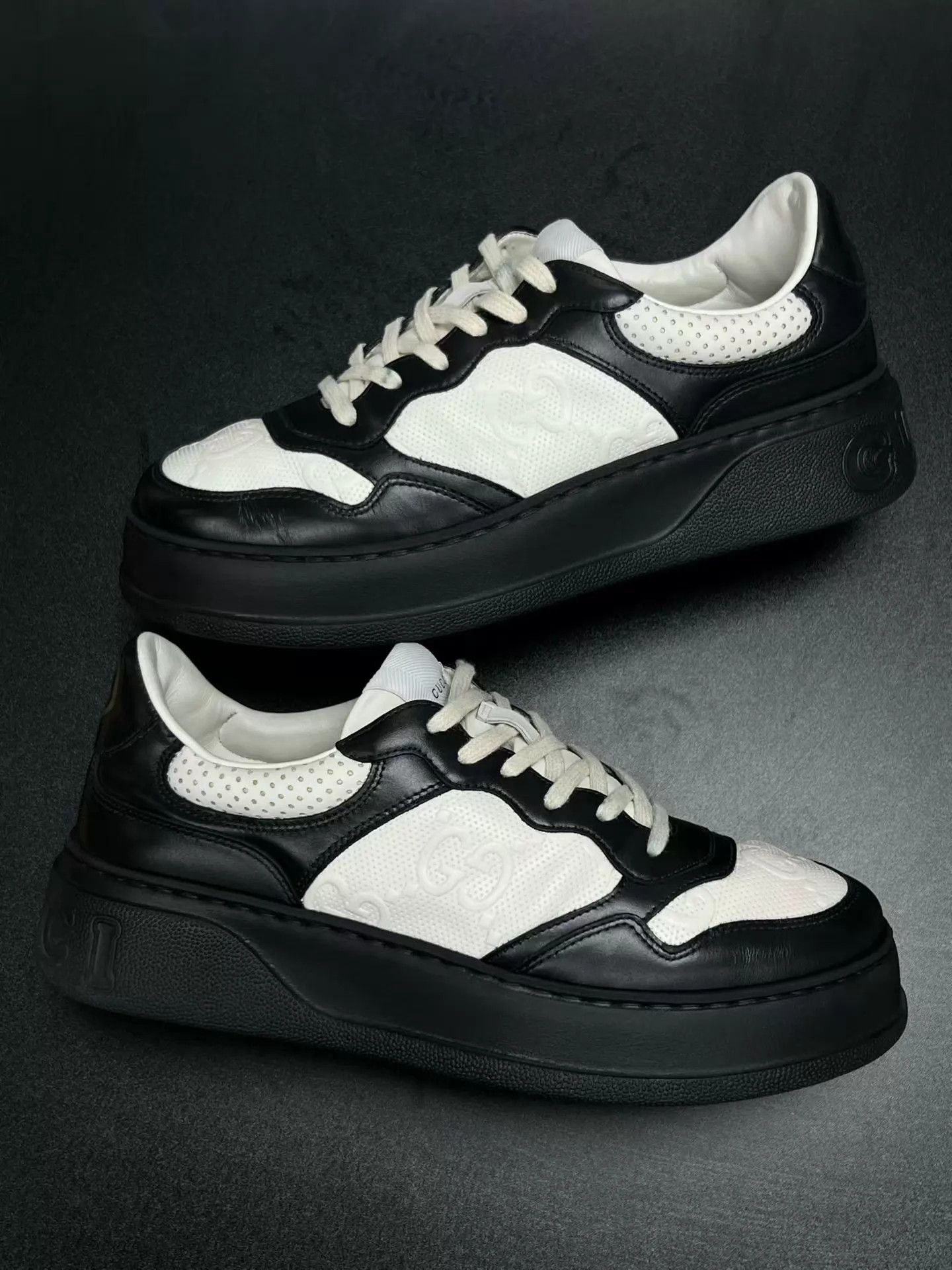 Gucci GUCCI Chunky Cookie 41.5 Black/White Worn Once Size US 8.5 / EU 41-42 - 5 Thumbnail