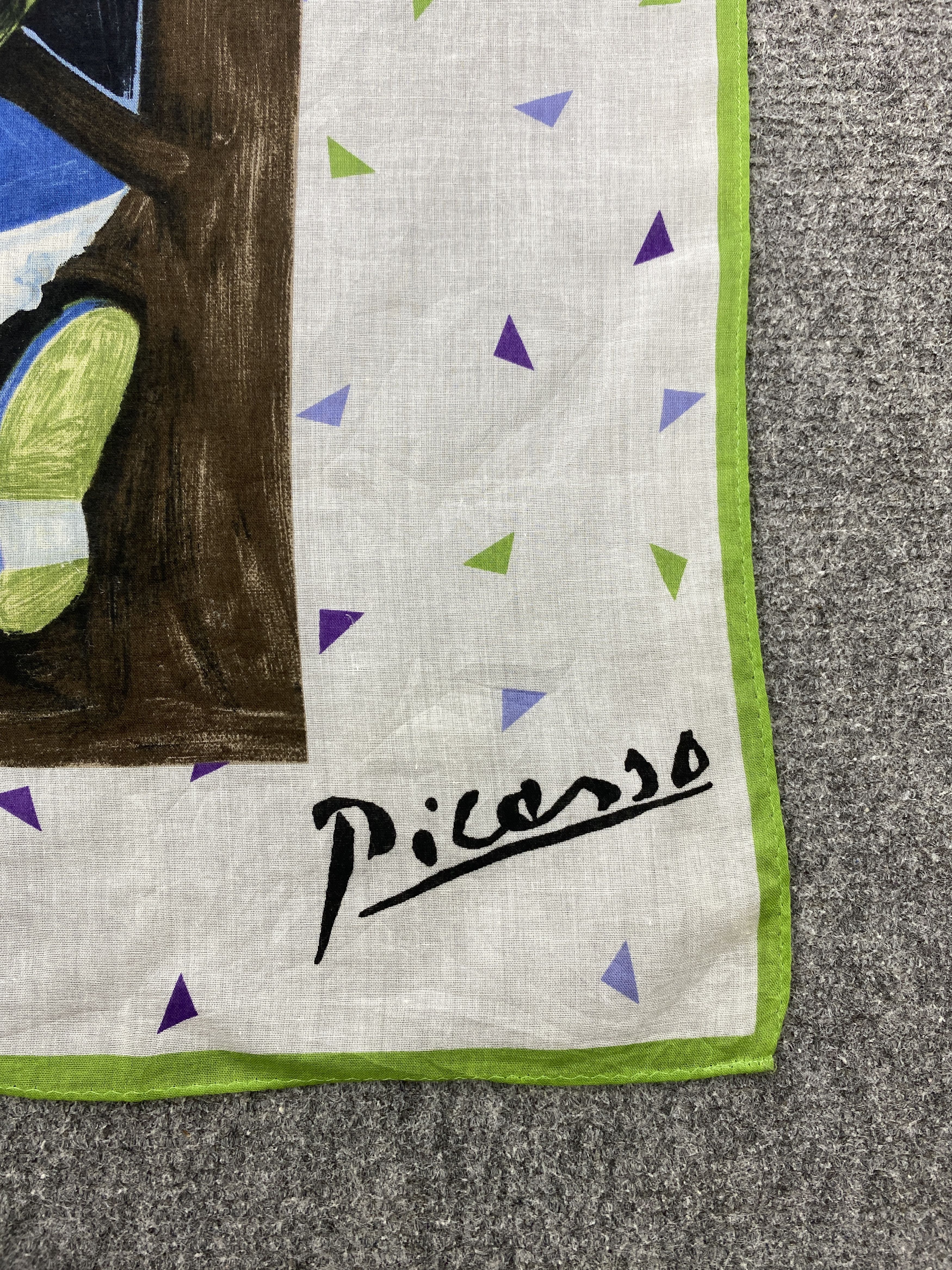 Vintage Picasso Art Bandana Handkerchief Neckerchief HKC0730 Size ONE SIZE - 6 Thumbnail