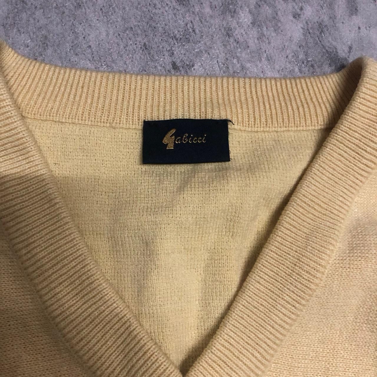 Other Cream vintage 90s striped sweater knitwear Size US L / EU 52-54 / 3 - 3 Thumbnail