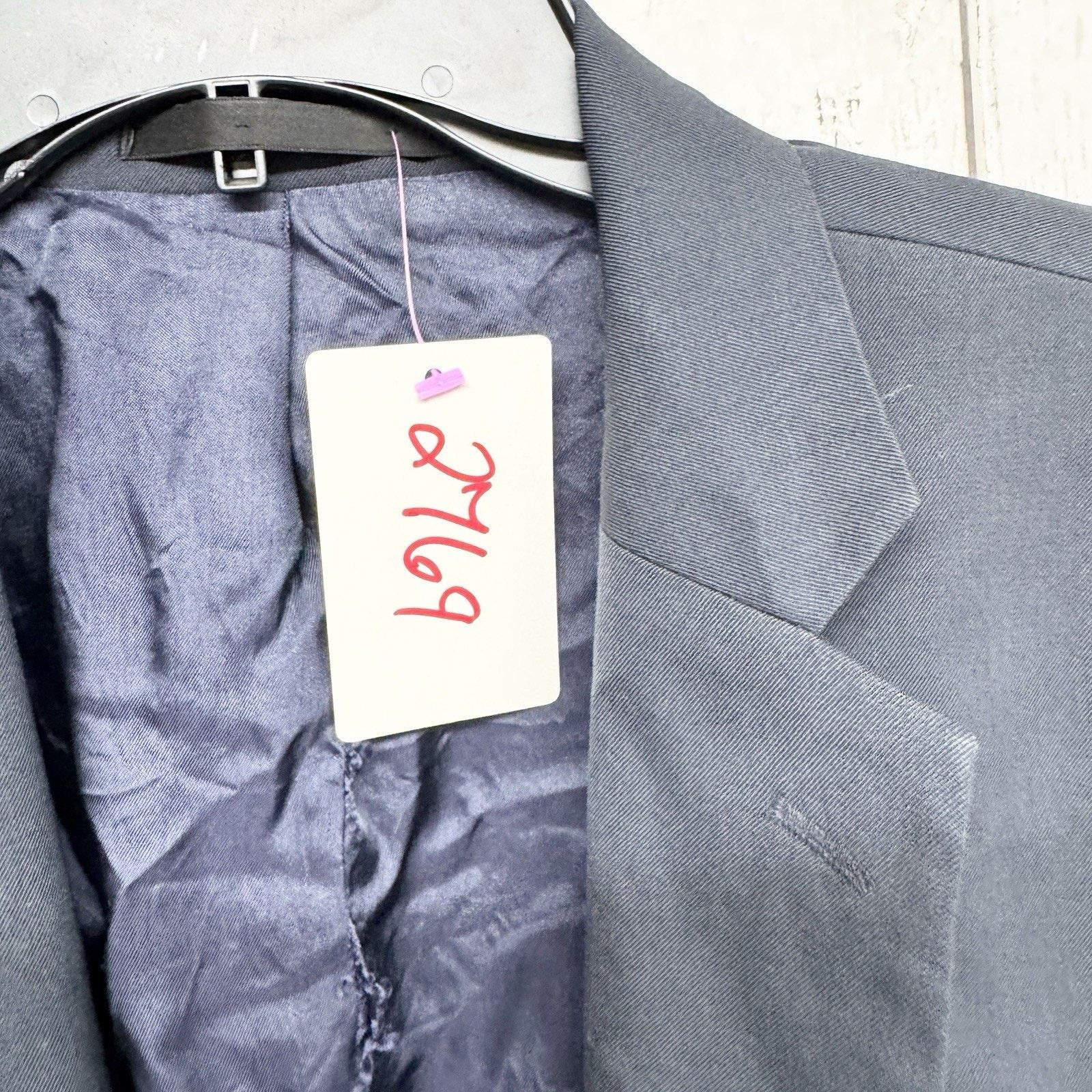Versace Versace Collection Jacket 56 Navy Two Pocket Collared Blazer Size 54R - 2 Thumbnail