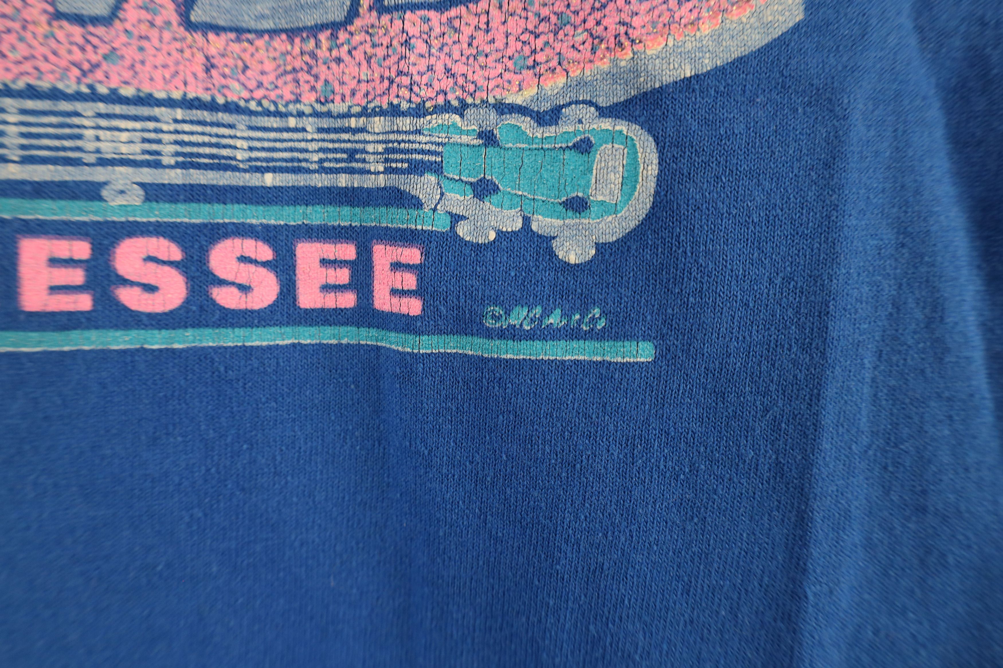 Vintage Vintage 90s Streetwear Spell Nashville Music City T-Shirt Size US L / EU 52-54 / 3 - 5 Thumbnail